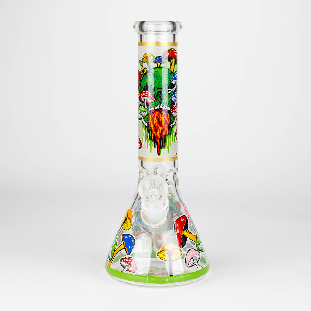 Z10" Glass Bong With The Nature Design