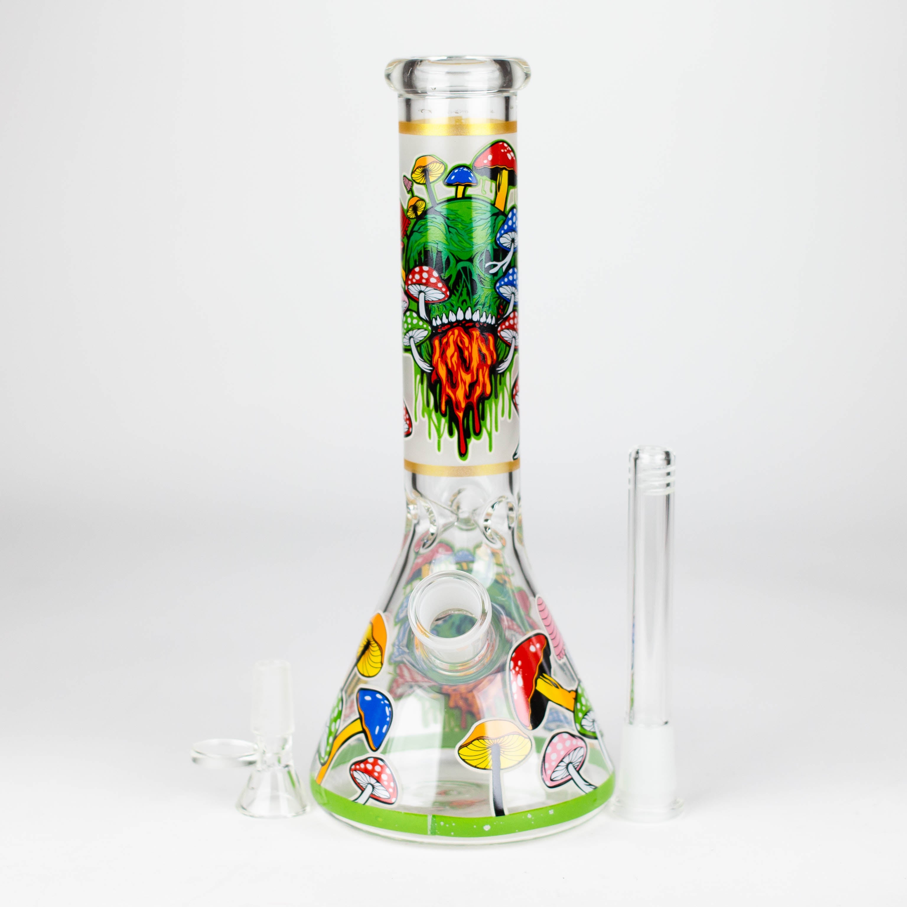 Z10" Glass Bong With The Nature Design