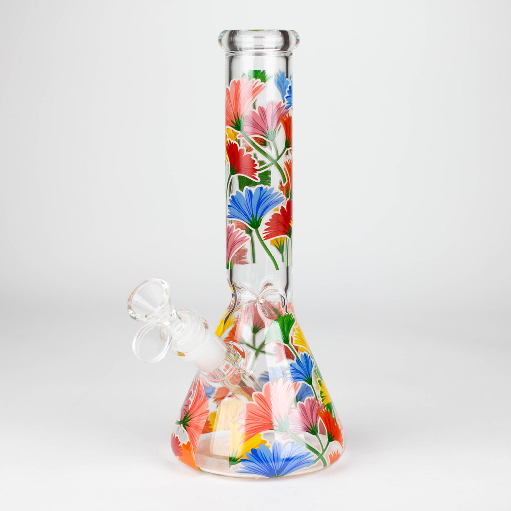 Z10" Glass Bong With The Nature Design