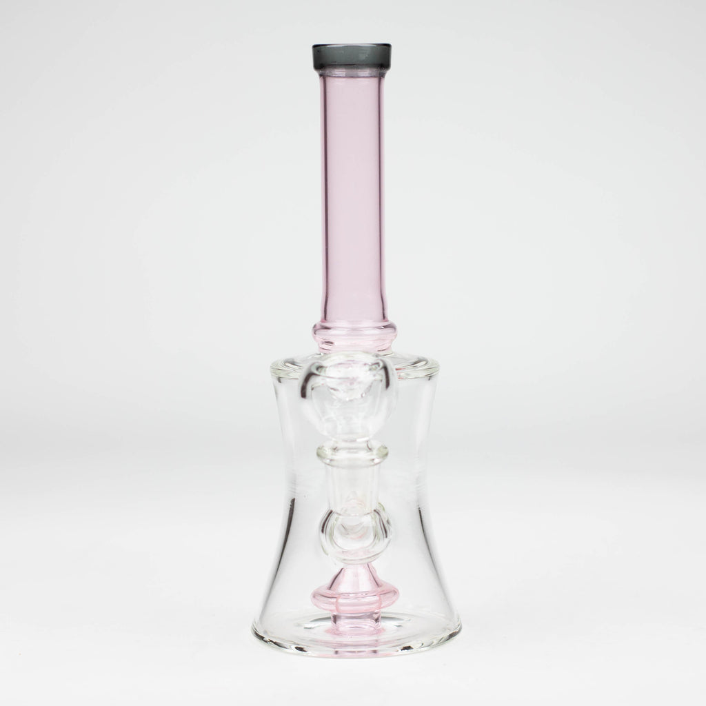 8" color tube glass bong with diffuser