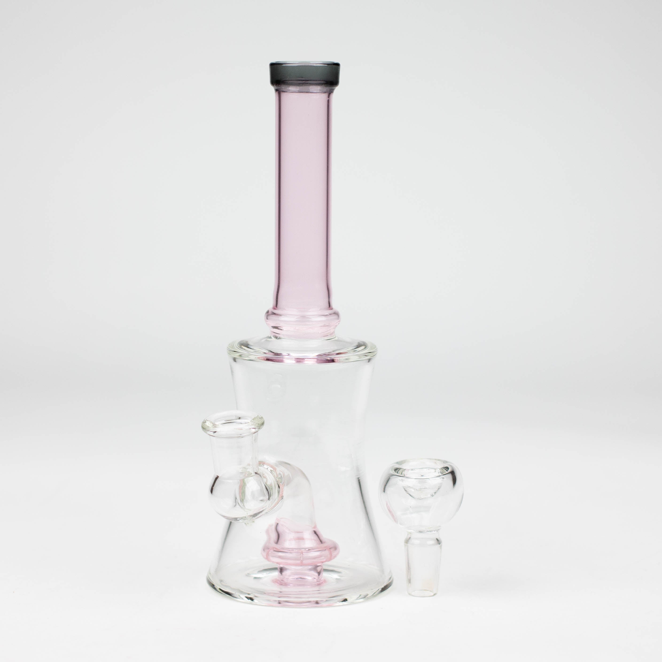 8" color tube glass bong with diffuser