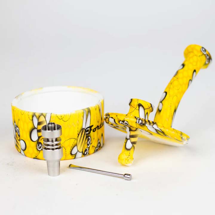 5" Silicone Hydrographic Dab Rig-Assorted
