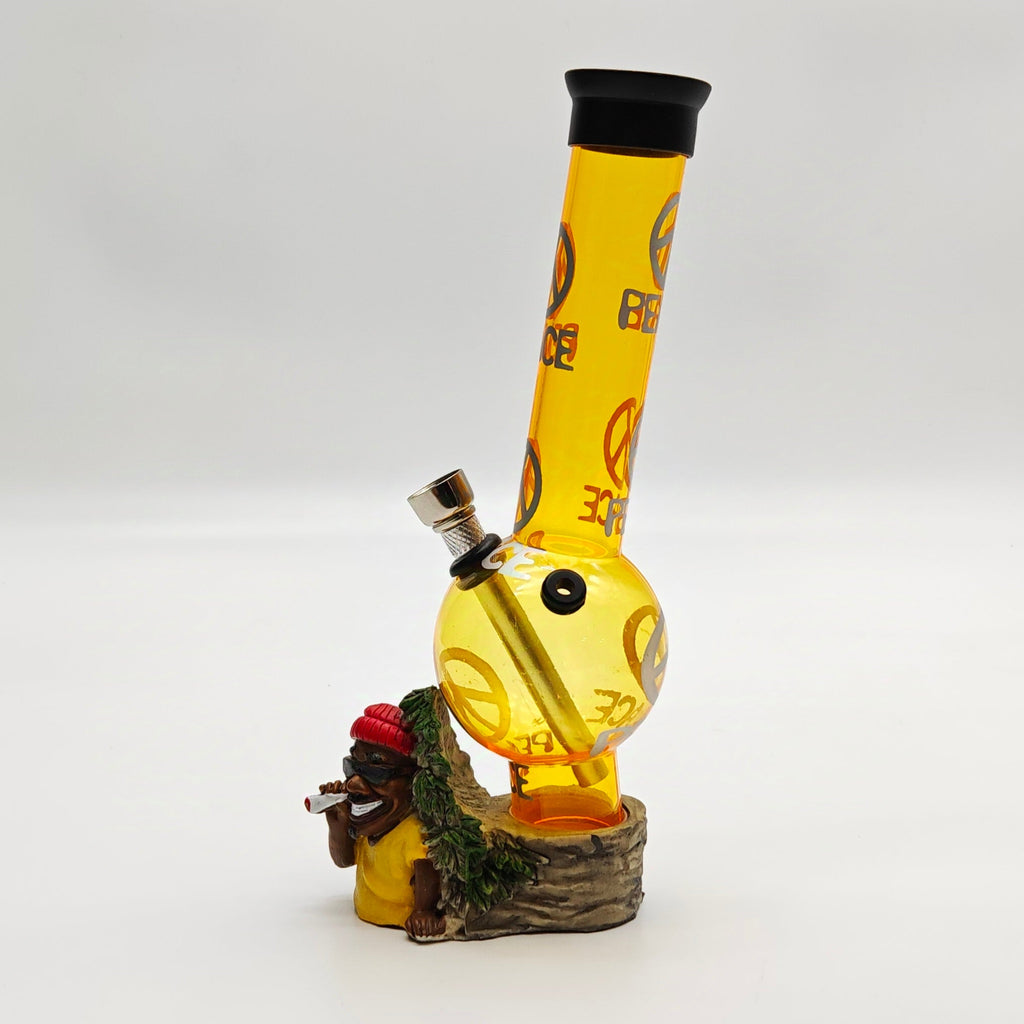 9" Acrylic Smoke-Man Water Pipe Assorted Colour