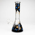 10" 3D Sky Design Glass Beaker Bong