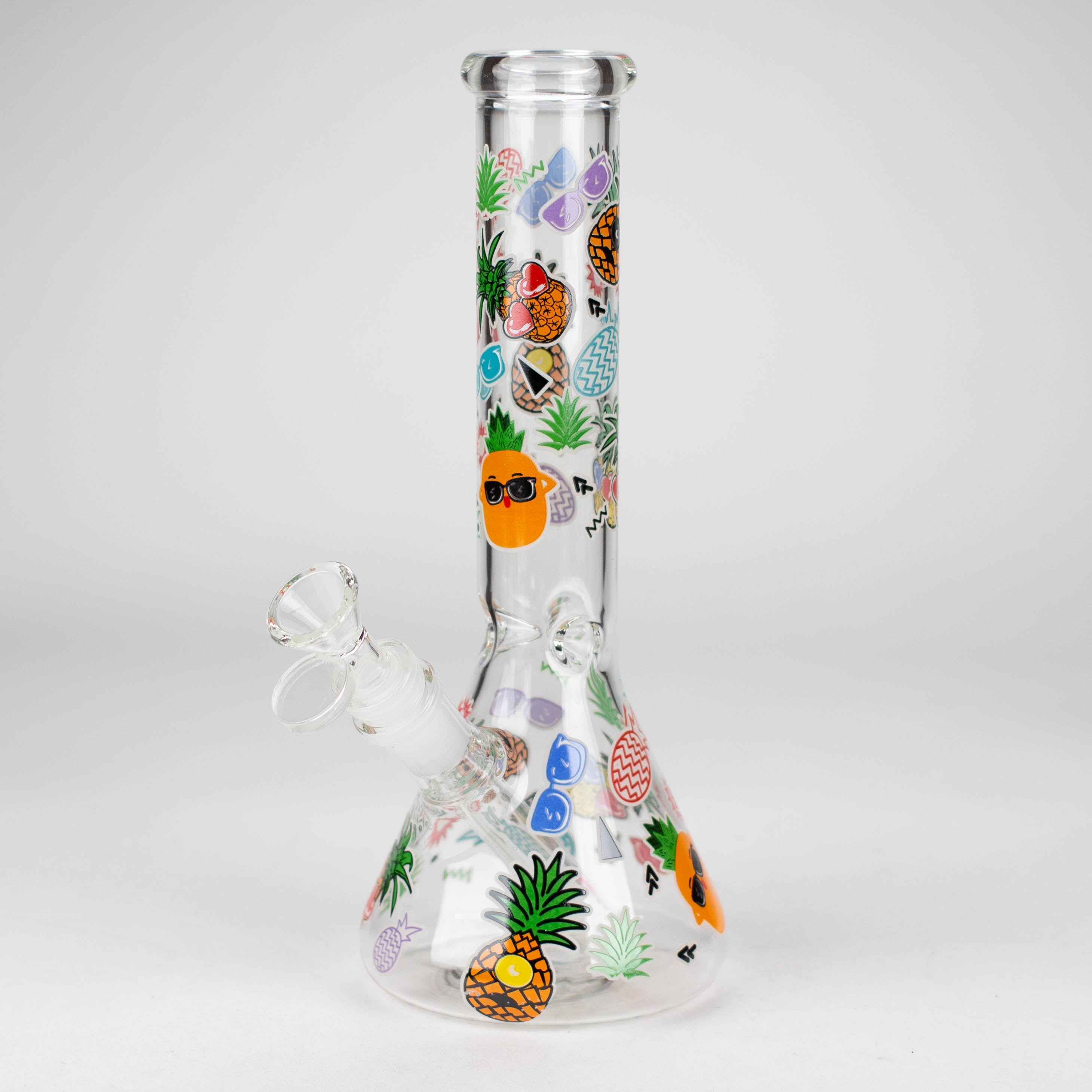 Z10" Glass Bong With Cartoon Design