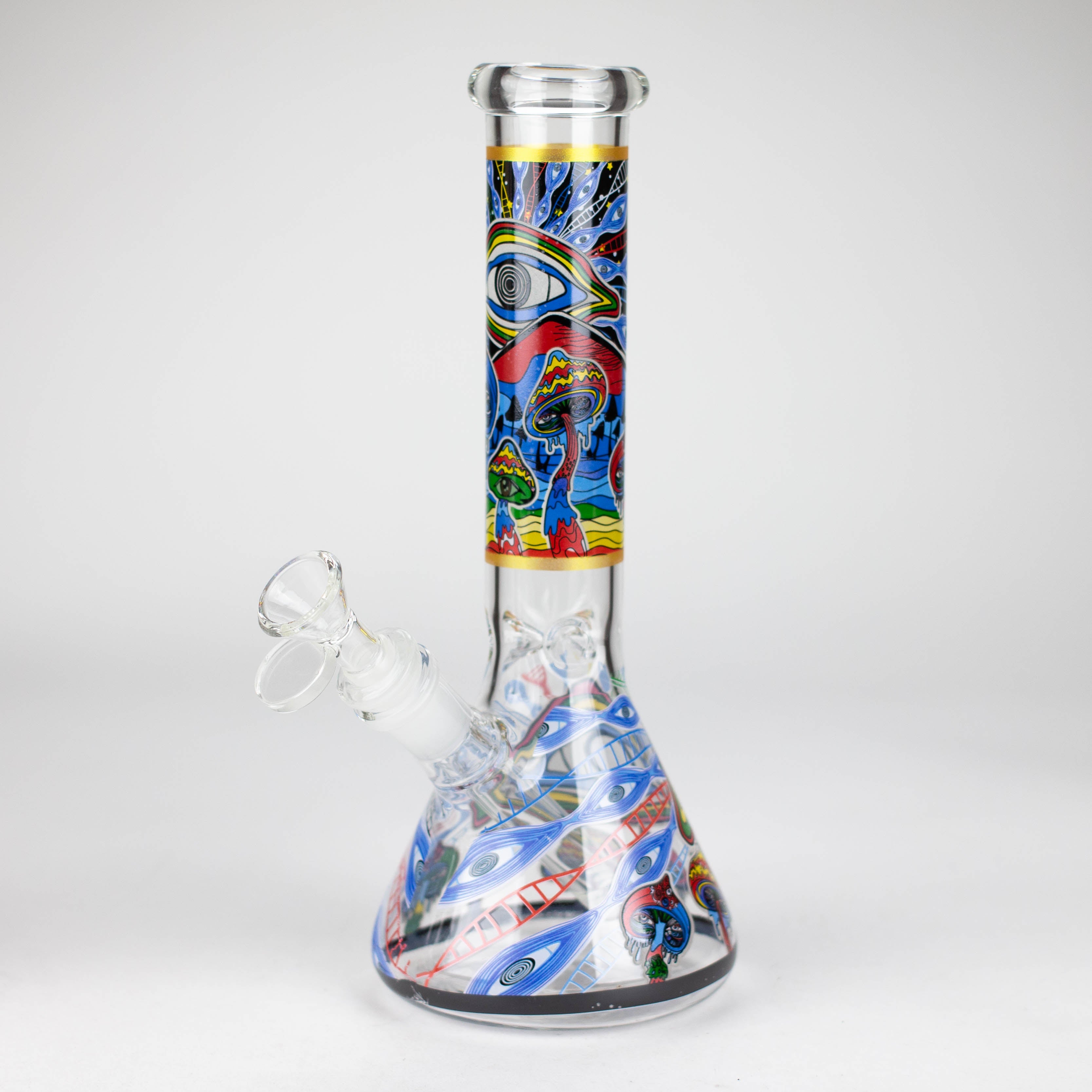 Z10" Glass Bong With Eye Design