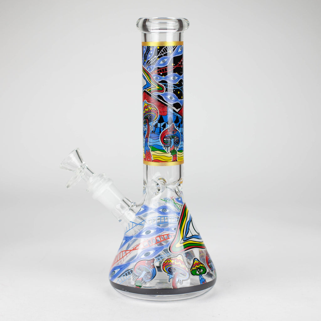 Z10" Glass Bong With Eye Design