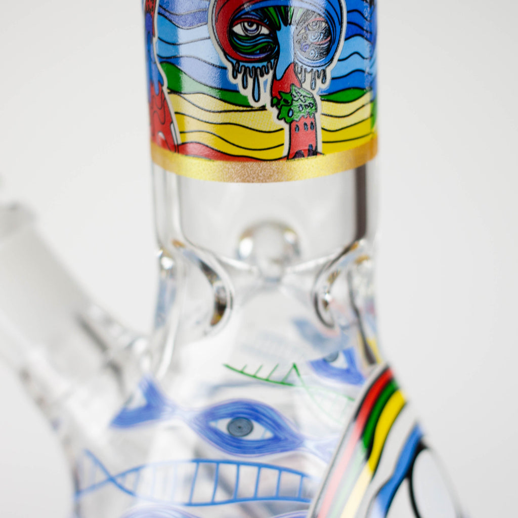 Z10" Glass Bong With Eye Design