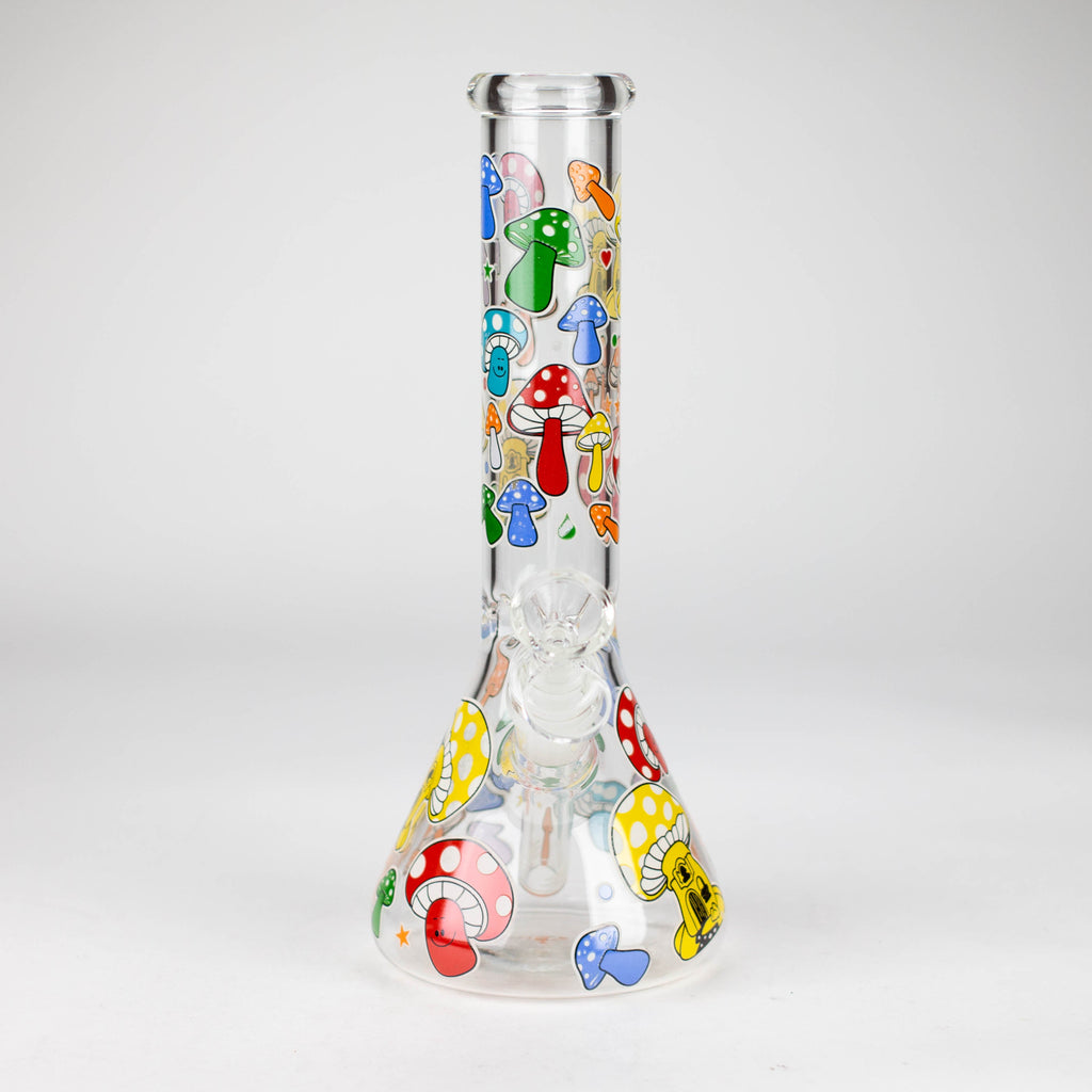 Z10" Glass Bong With Cartoon Design
