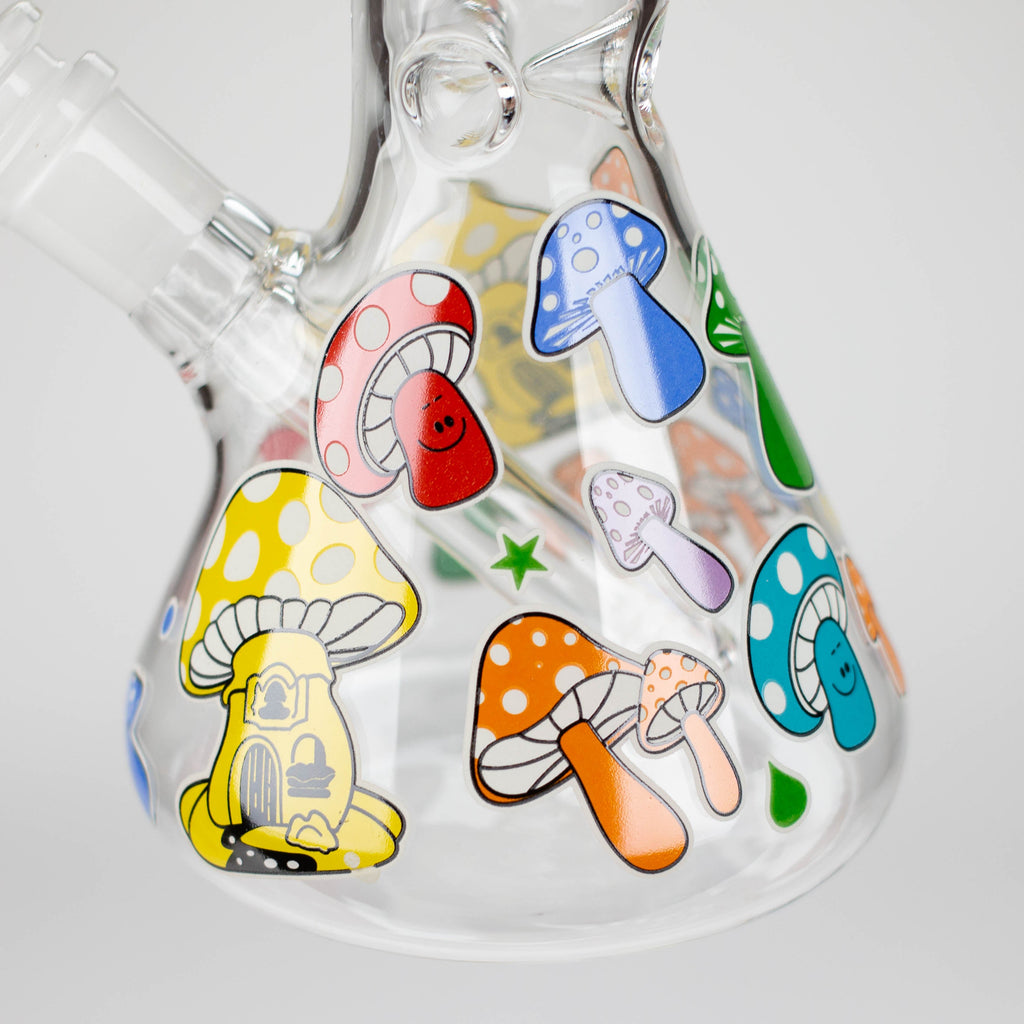 Z10" Glass Bong With Cartoon Design