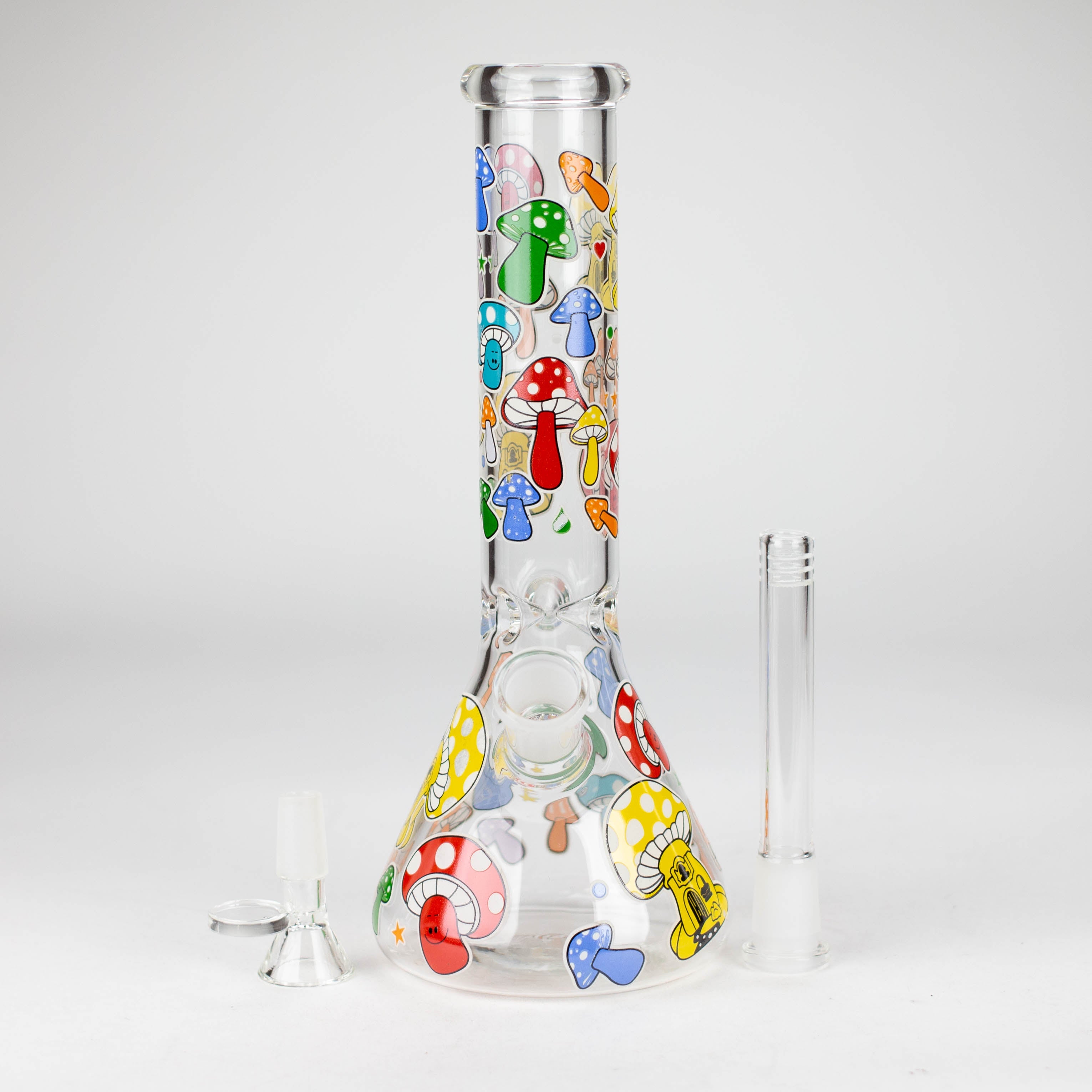 Z10" Glass Bong With Cartoon Design