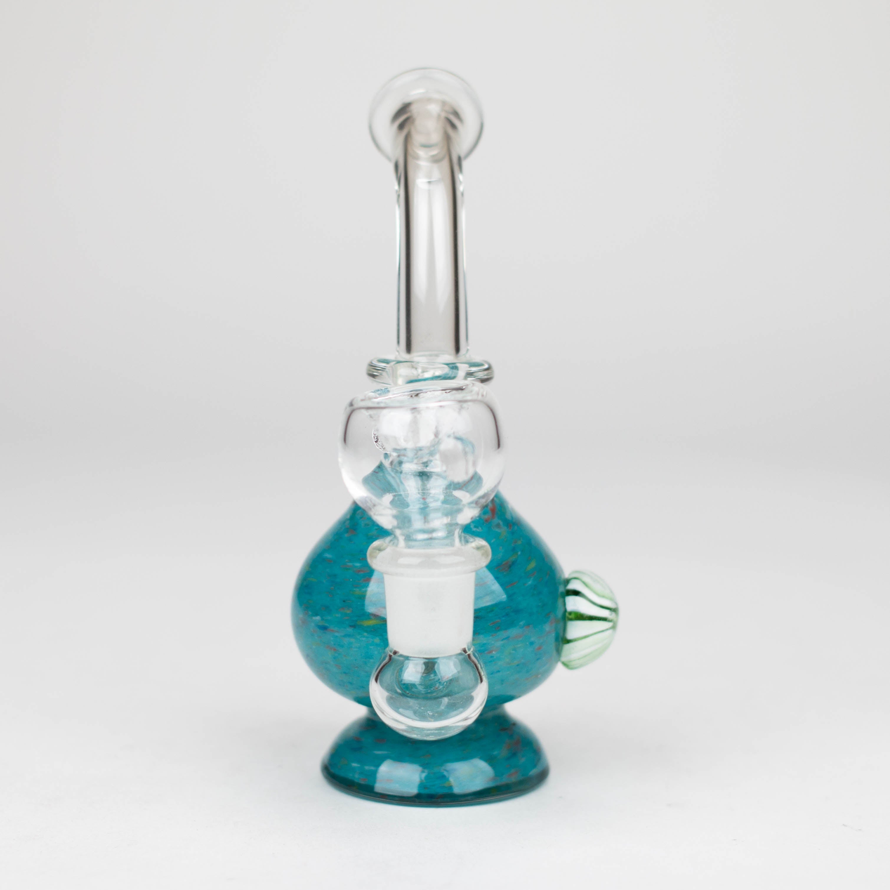 6" Bent neck bong with decoration-Color Assorted
