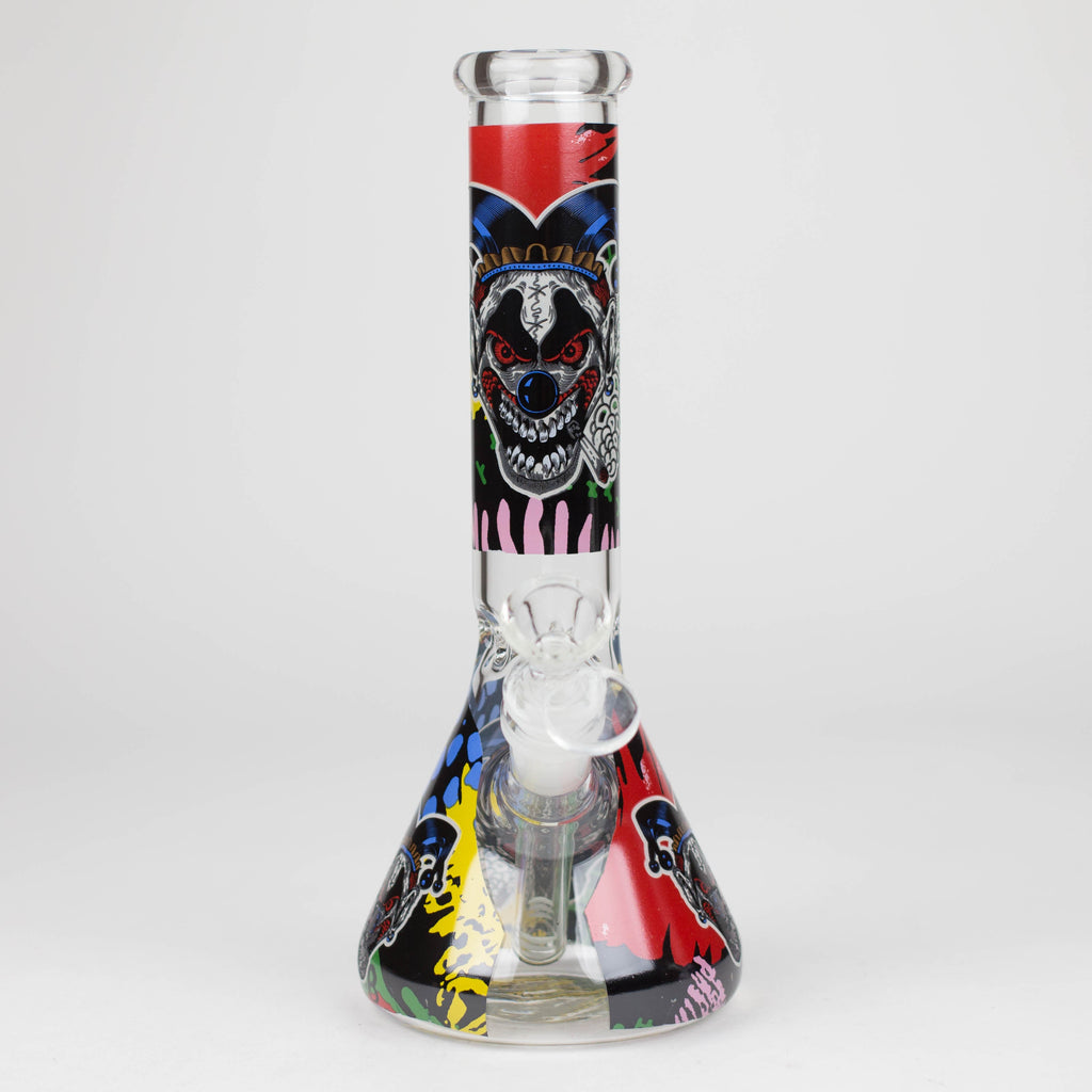 Z10" Glass Bong With Clown Design