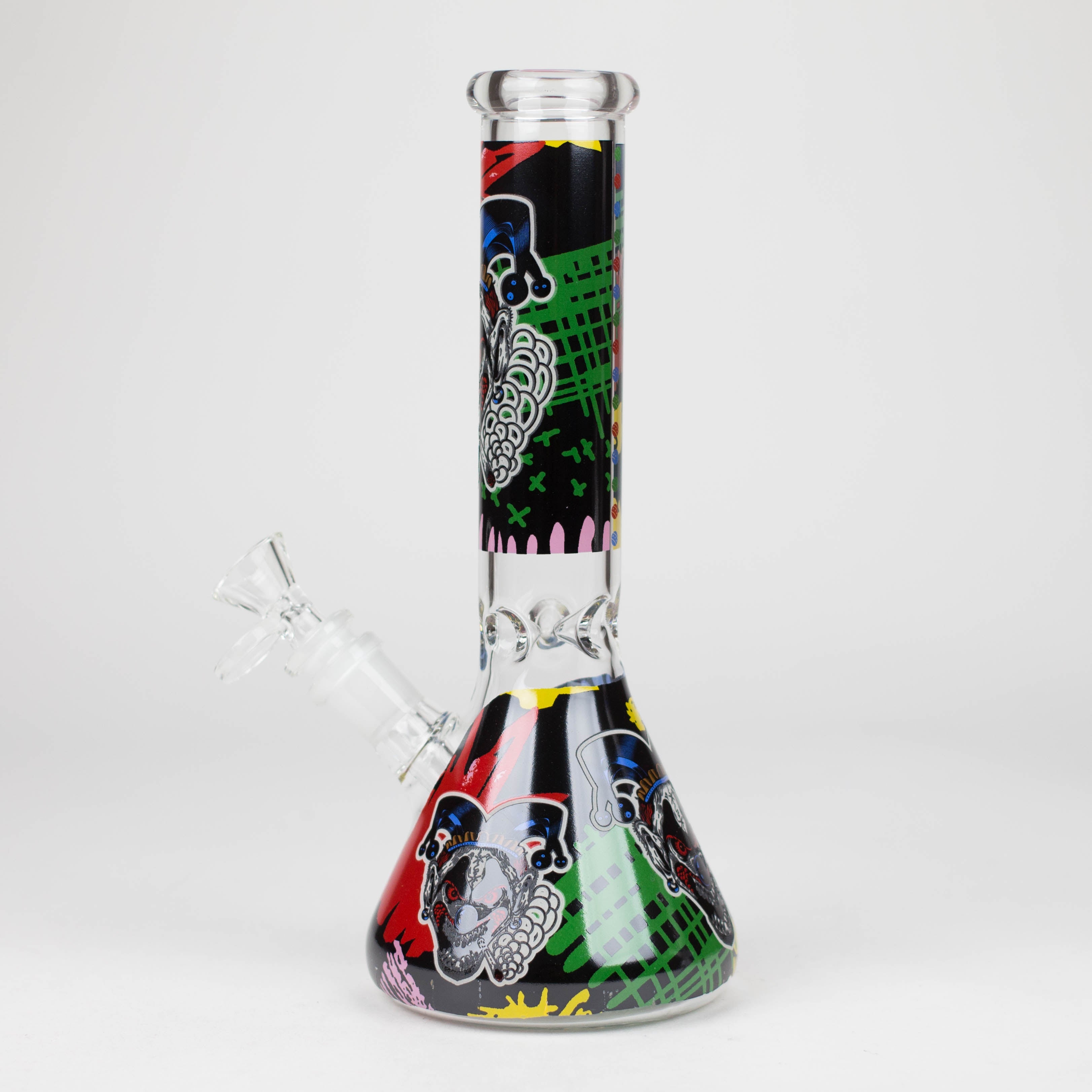 Z10" Glass Bong With Clown Design