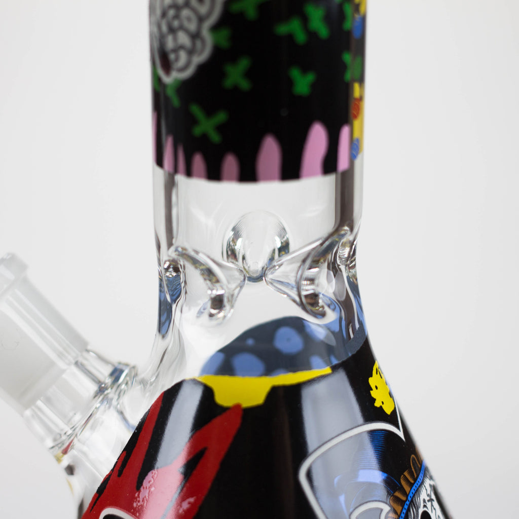Z10" Glass Bong With Clown Design