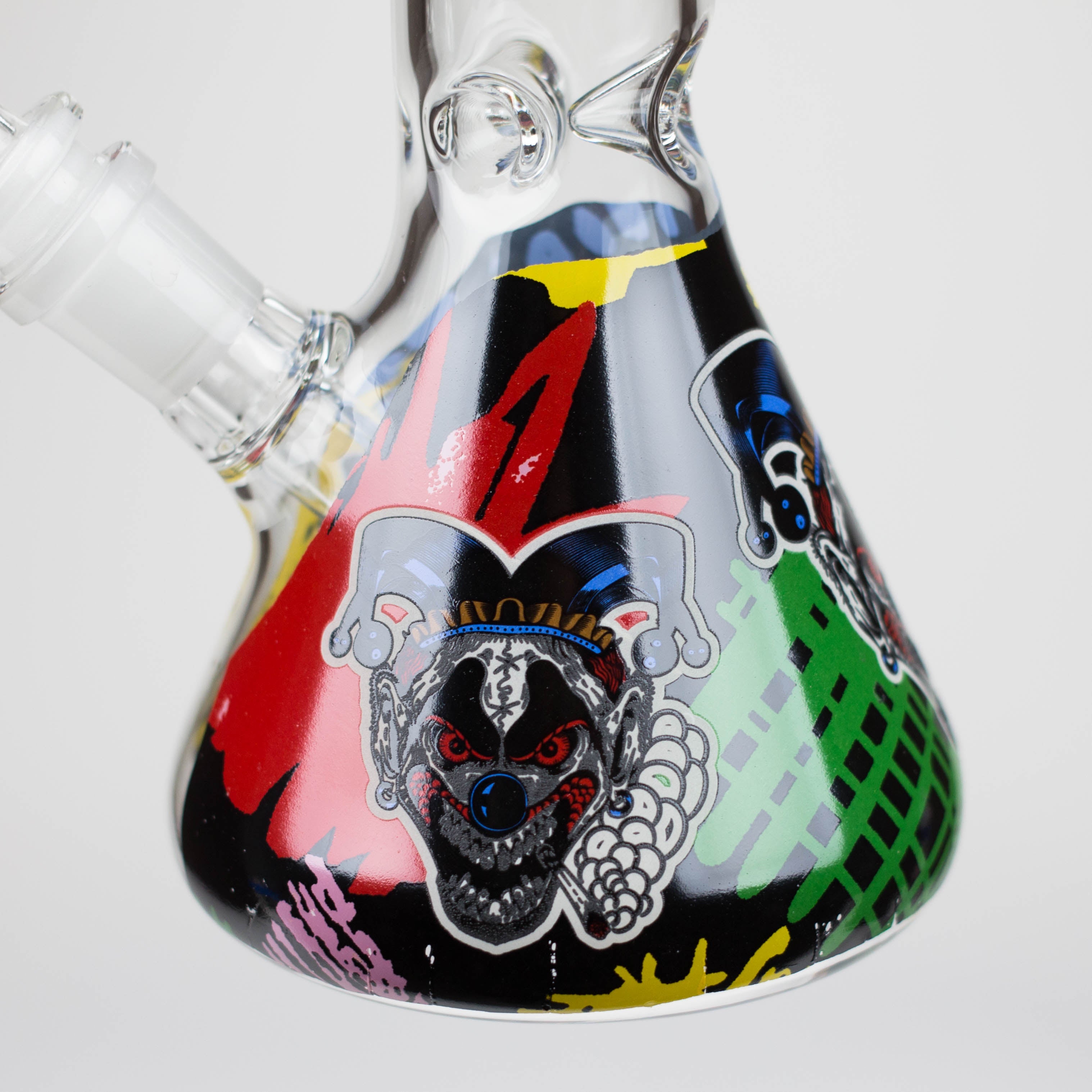 Z10" Glass Bong With Clown Design
