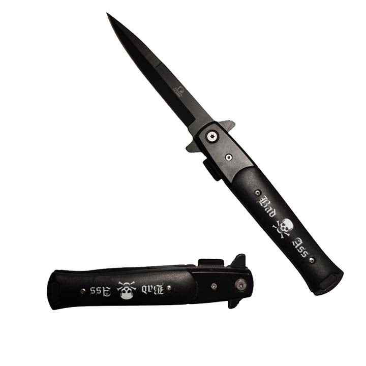 Falcon 8 3/4" Black Spring Assisted Knife