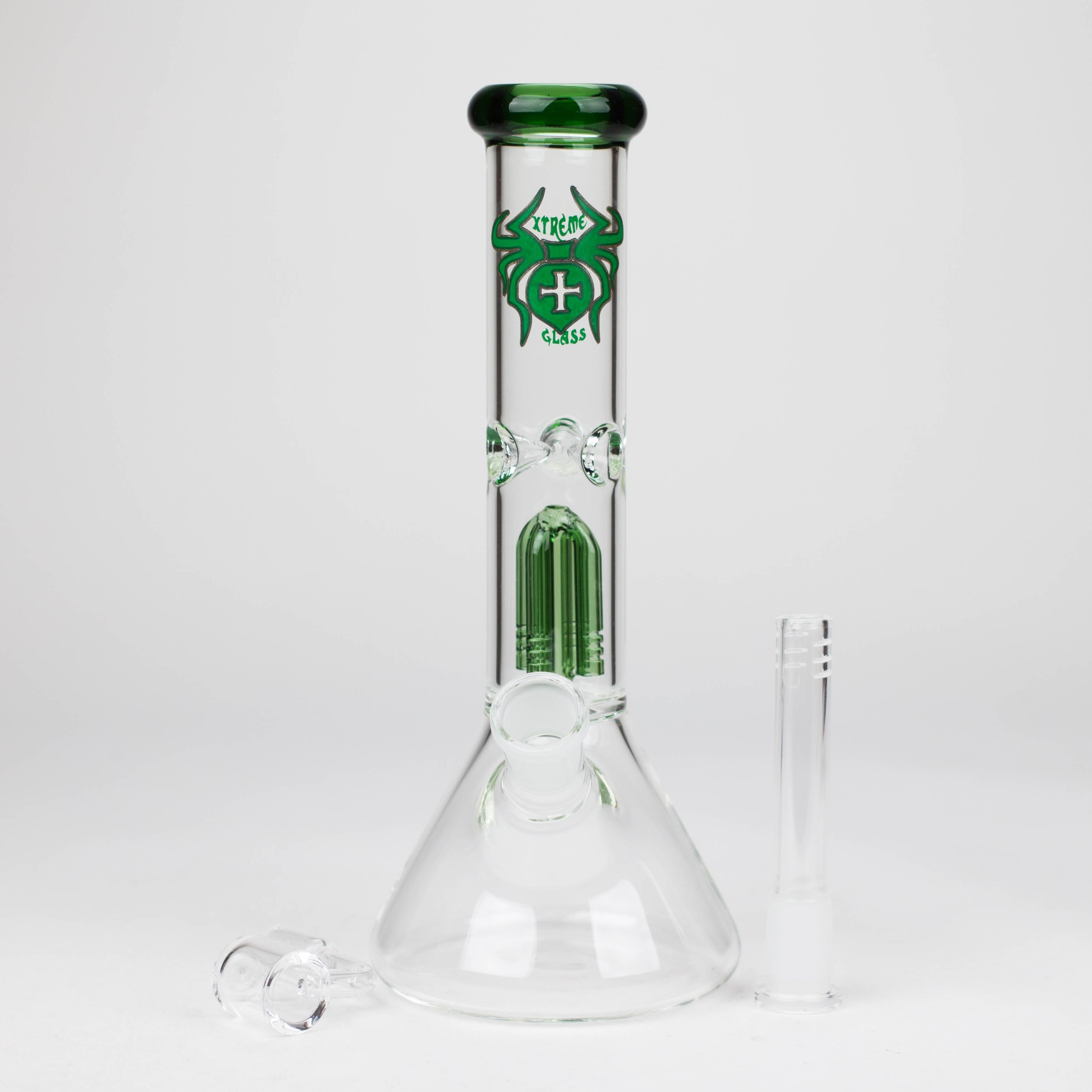 Xtreme | 10" Glass Bong with Percolator &amp; Banger [AK04]