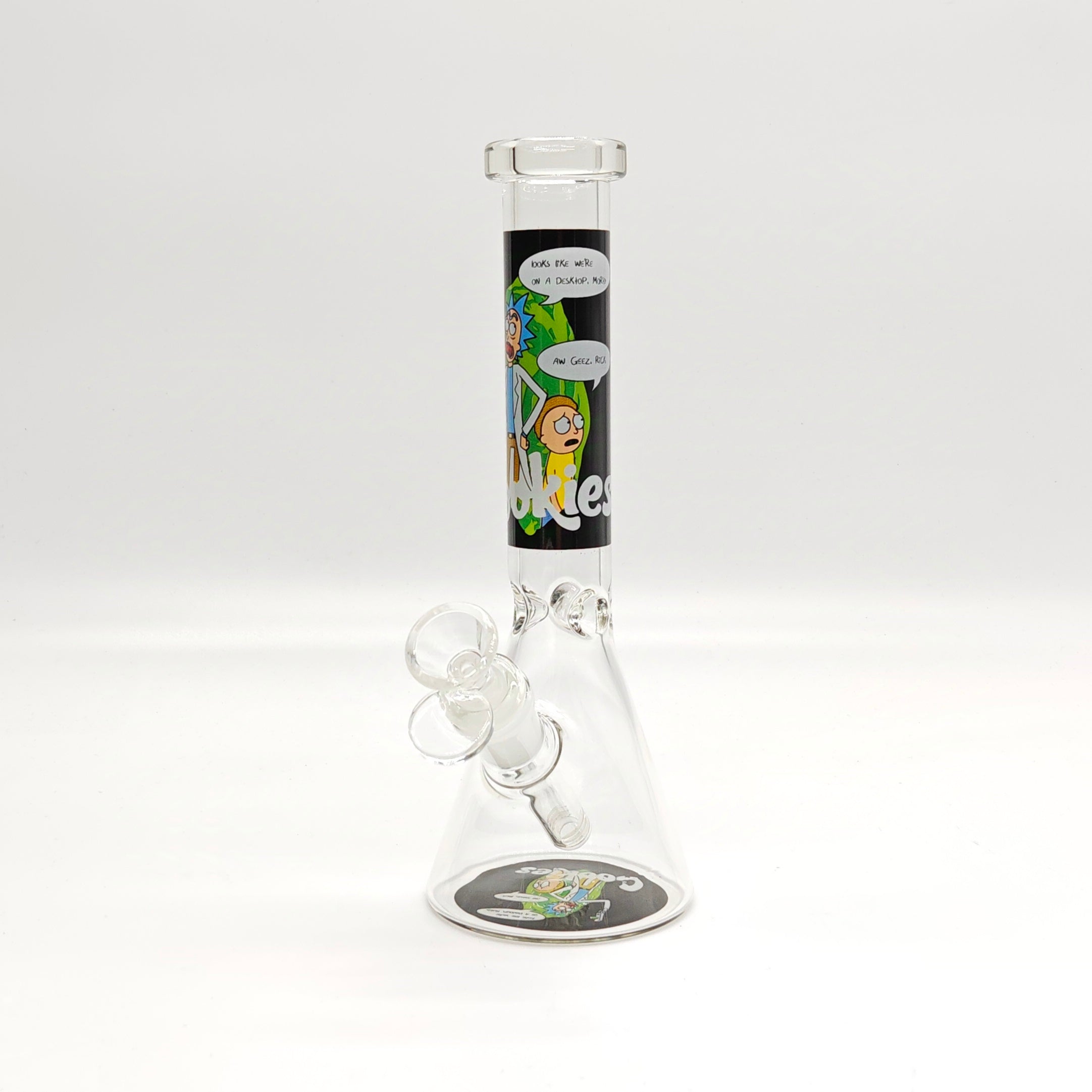 9" 4mm Assorted Characters Beaker Bong [093204P]