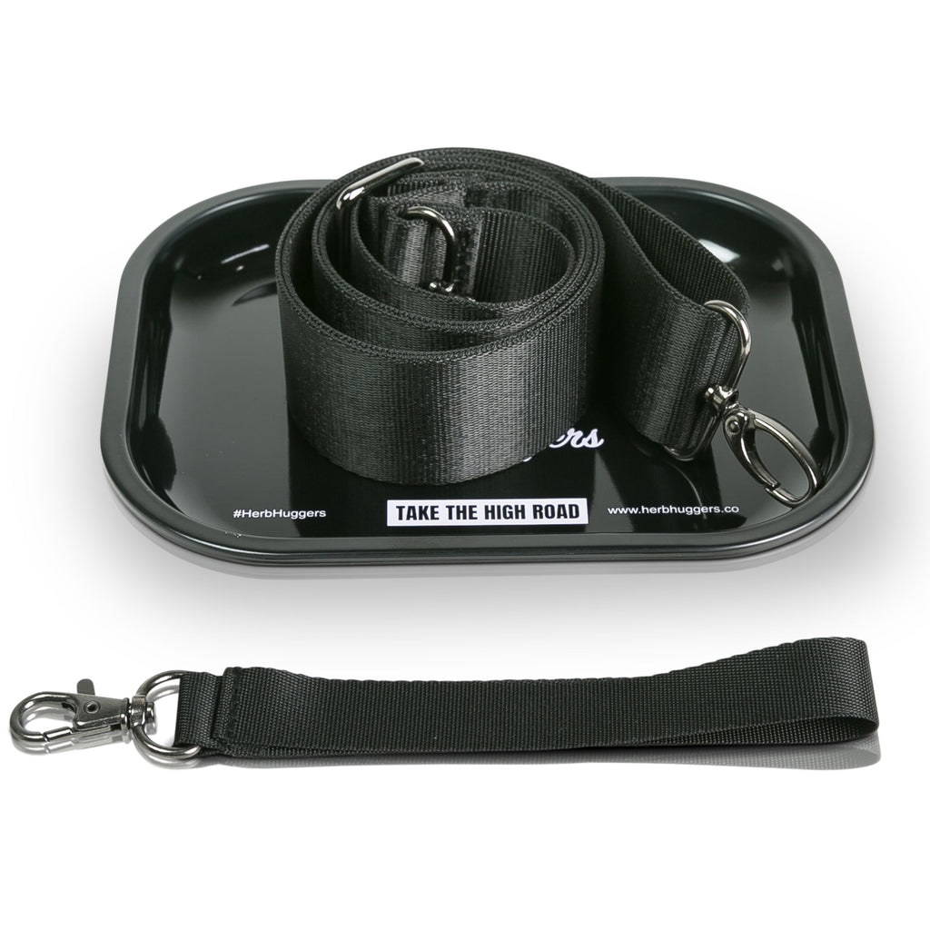 Herbhuggers | Smell Proof Bag with Combination Lock + Metal Rolling Tray