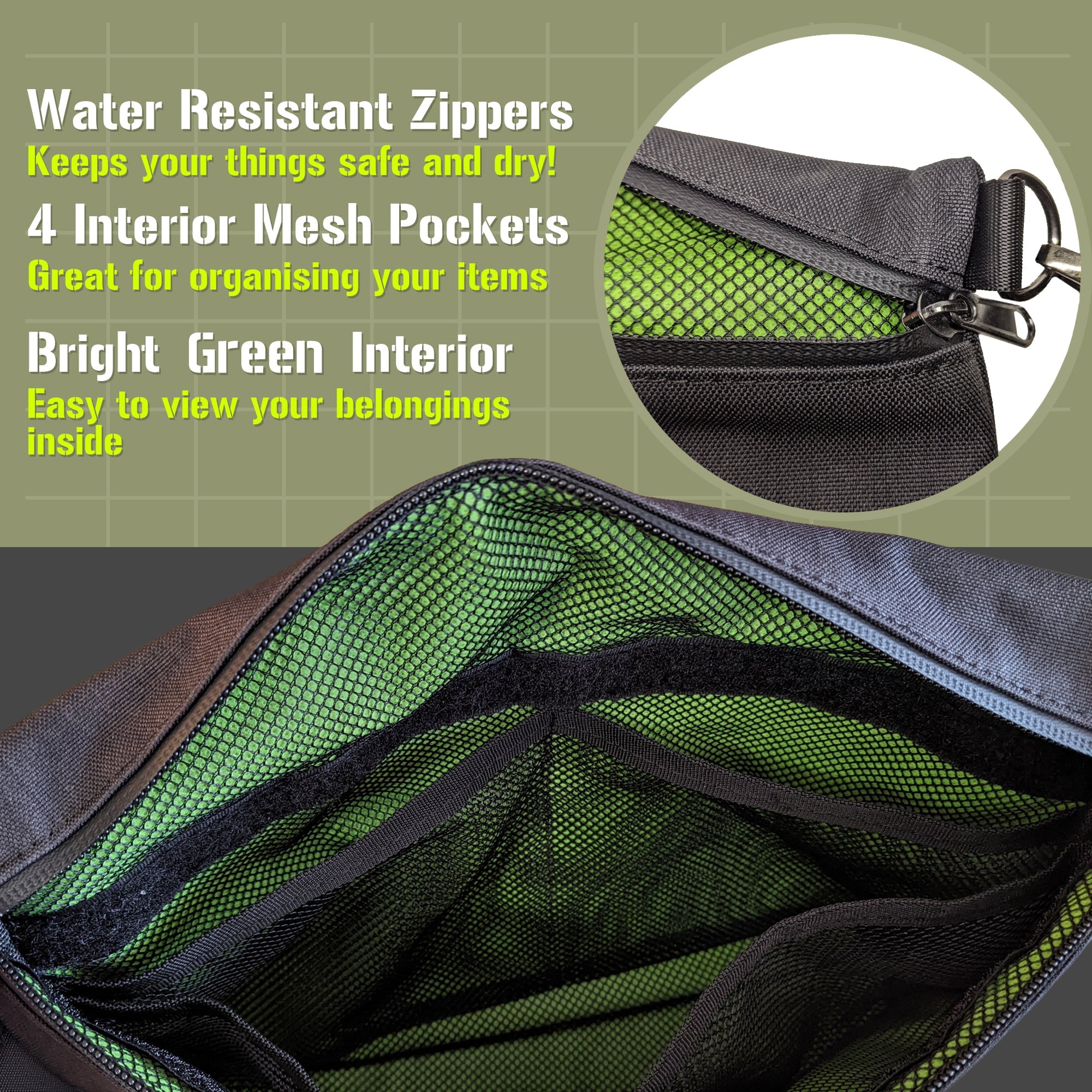 Herbhuggers | Smell Proof Bag with Combination Lock + Metal Rolling Tray