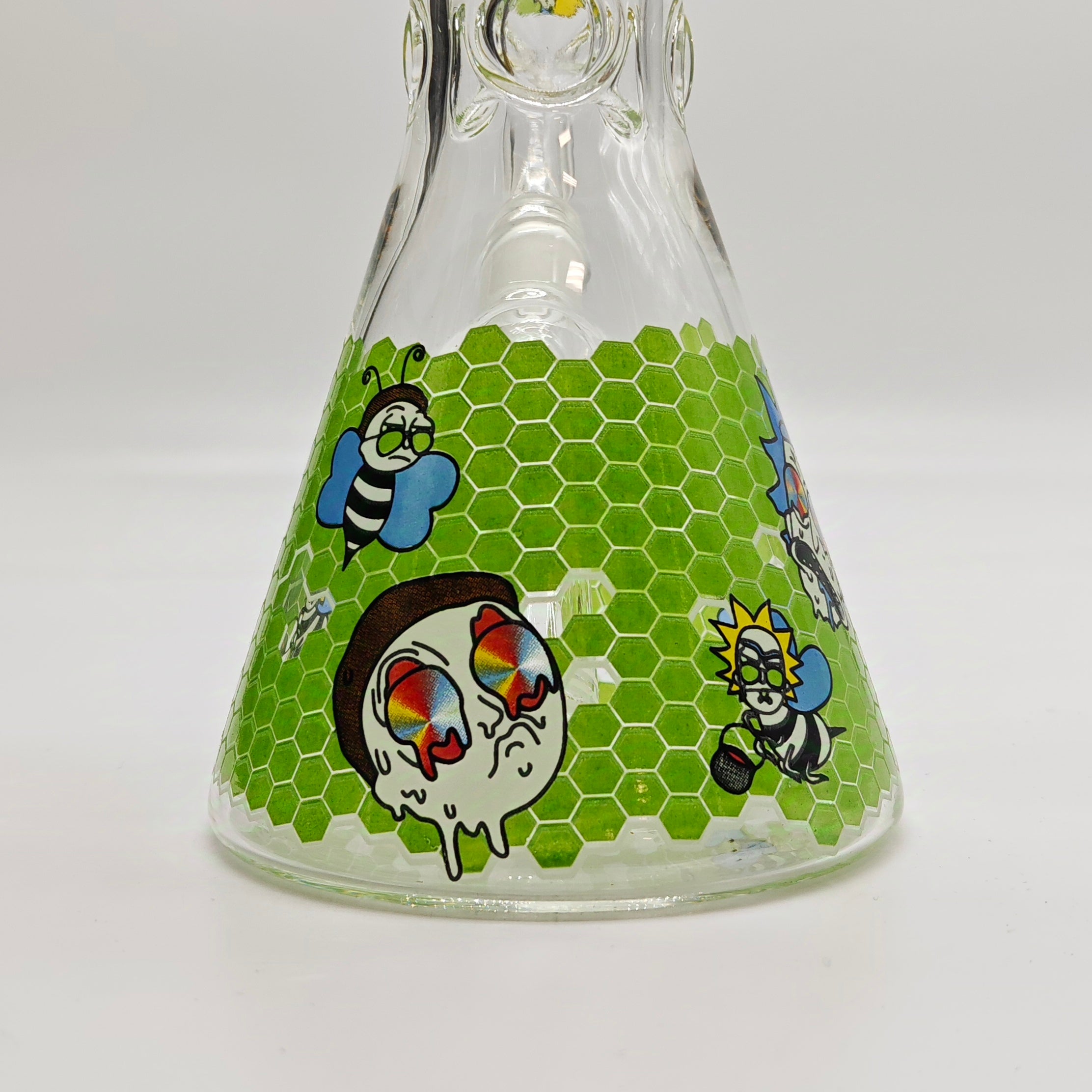 10" 5mm Assorted Design Beaker Bong [103805P]