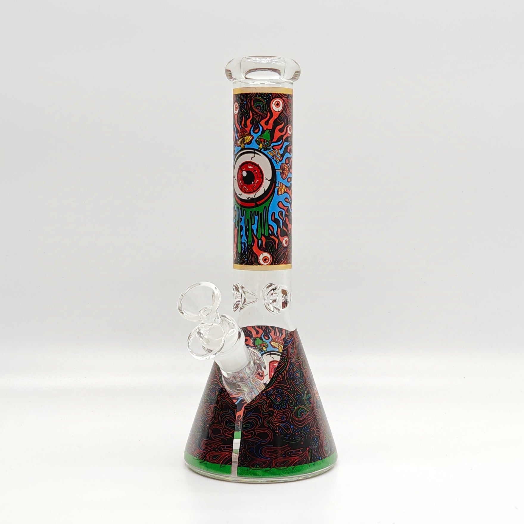 10" 5mm Assorted Design Beaker Bong [103805P]