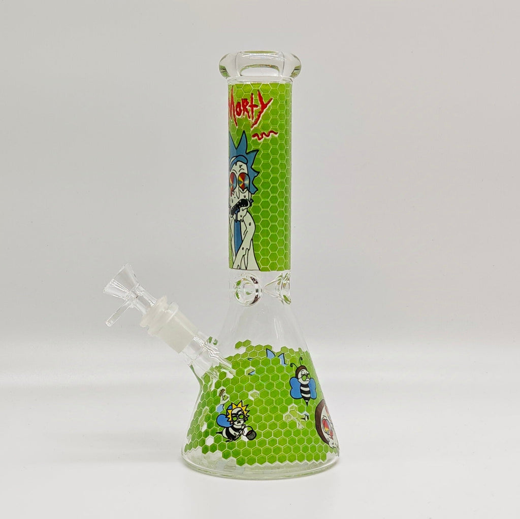 10" 5mm Assorted Design Beaker Bong [103805P]