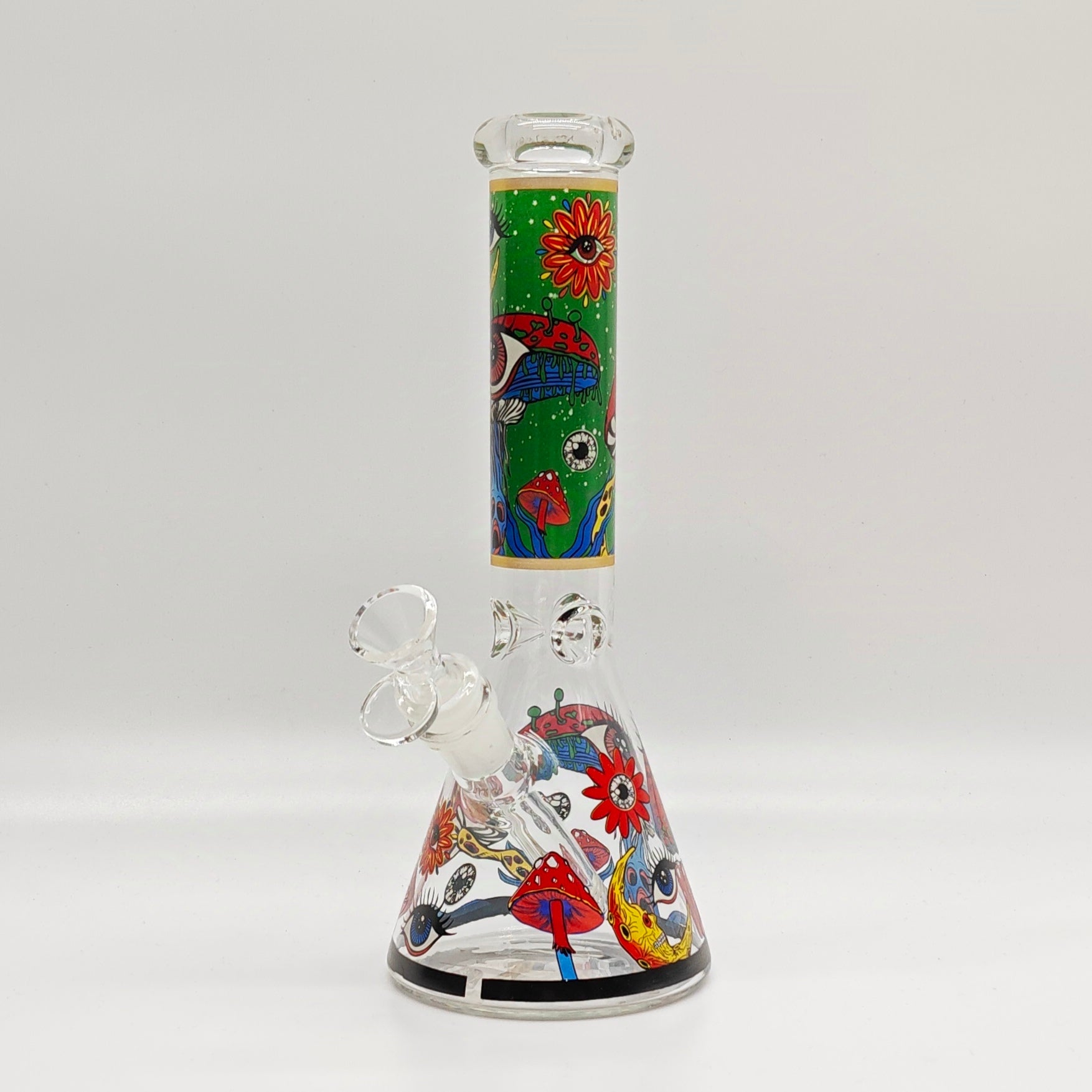 10" 5mm Assorted Design Beaker Bong [103805P]