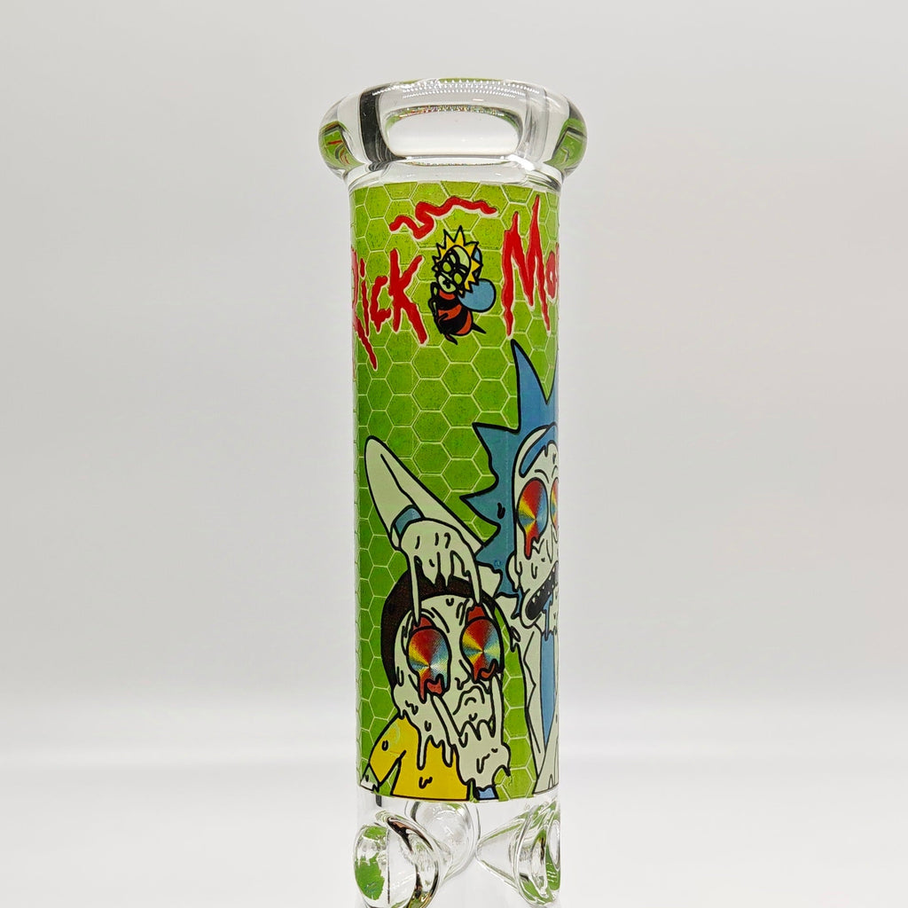 10" 5mm Assorted Design Beaker Bong [103805P]