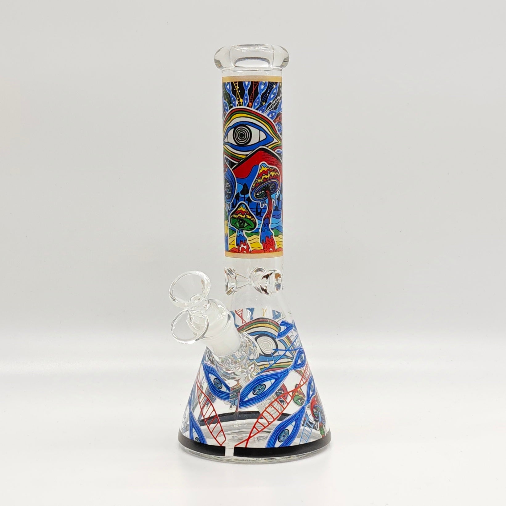 10" 5mm Assorted Design Beaker Bong [103805P]
