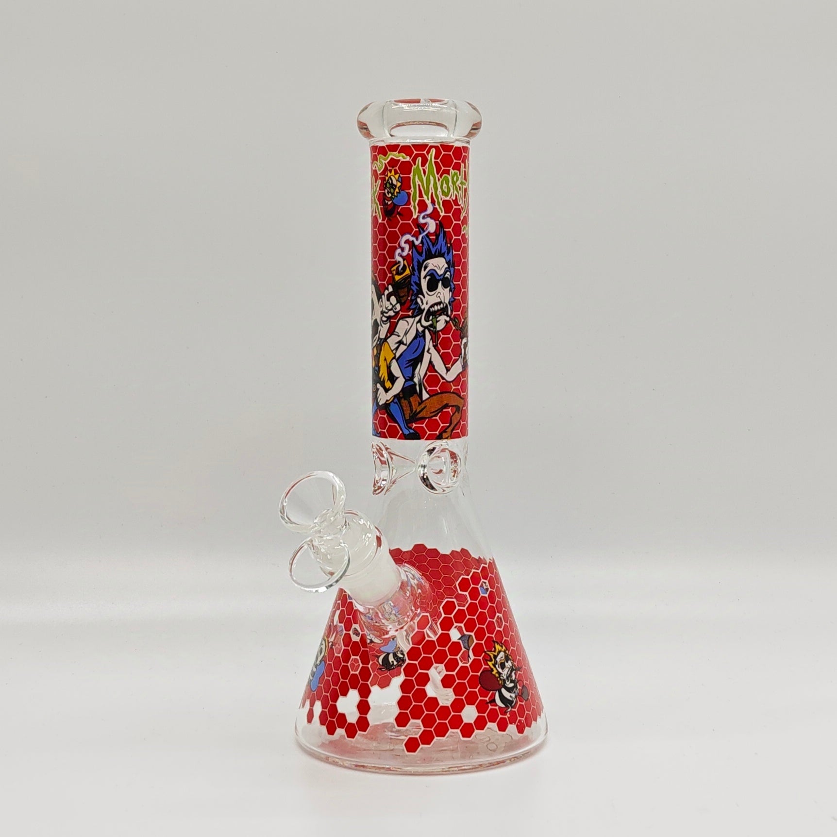 10" 5mm Assorted Design Beaker Bong [103805P]