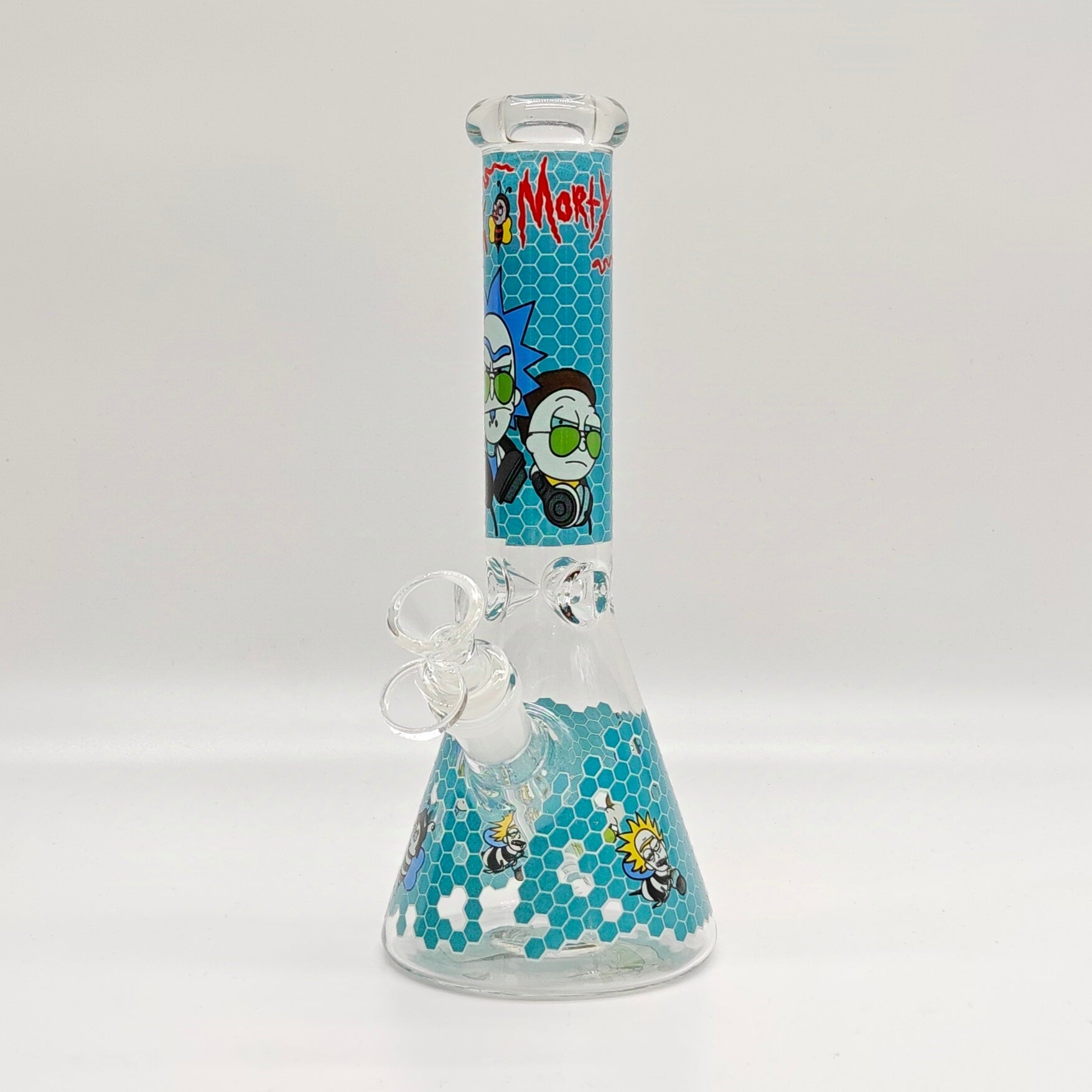 10" 5mm Assorted Design Beaker Bong [103805P]