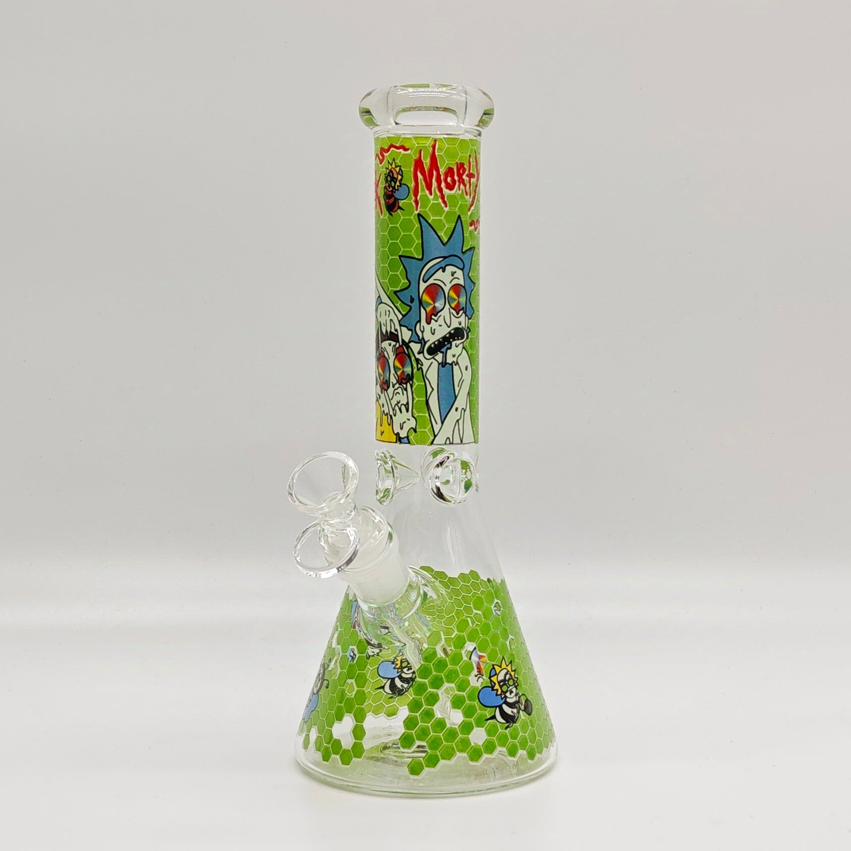 10" 5mm Assorted Design Beaker Bong [103805P]