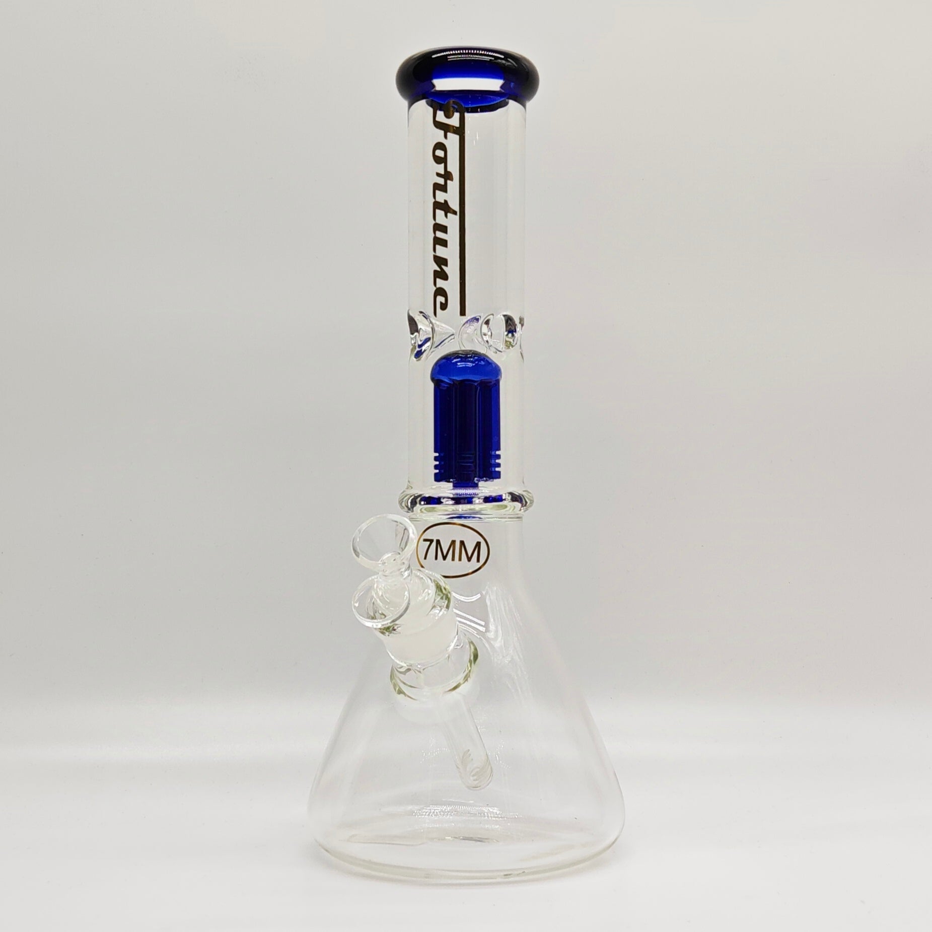 Fortune | 14" 7mm Tree Percolator Beaker Glass Bong [P145007]