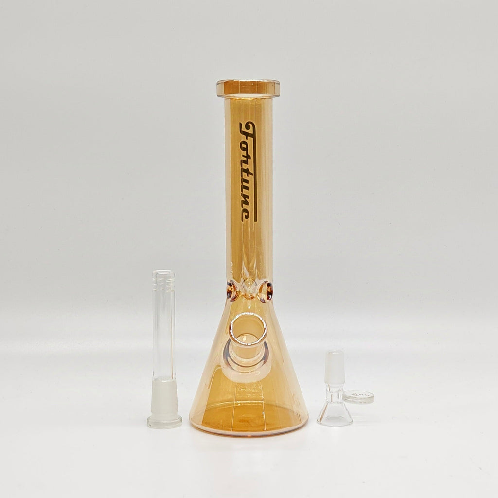 Fortune | 9" 4mm Electroplate Beaker Bong [093204E]