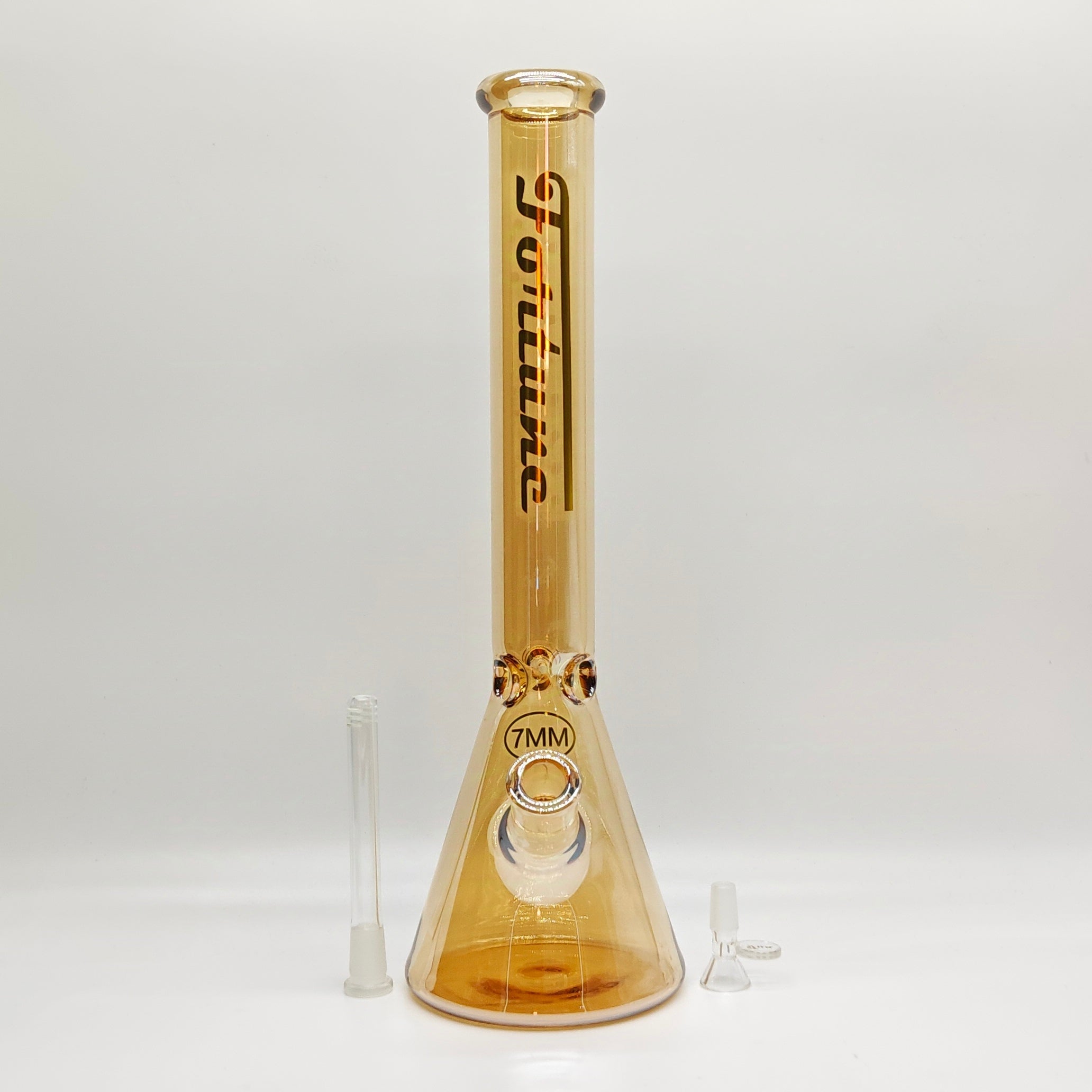 Fortune | 18" Electroplate Glass Beaker Bong [185007E]