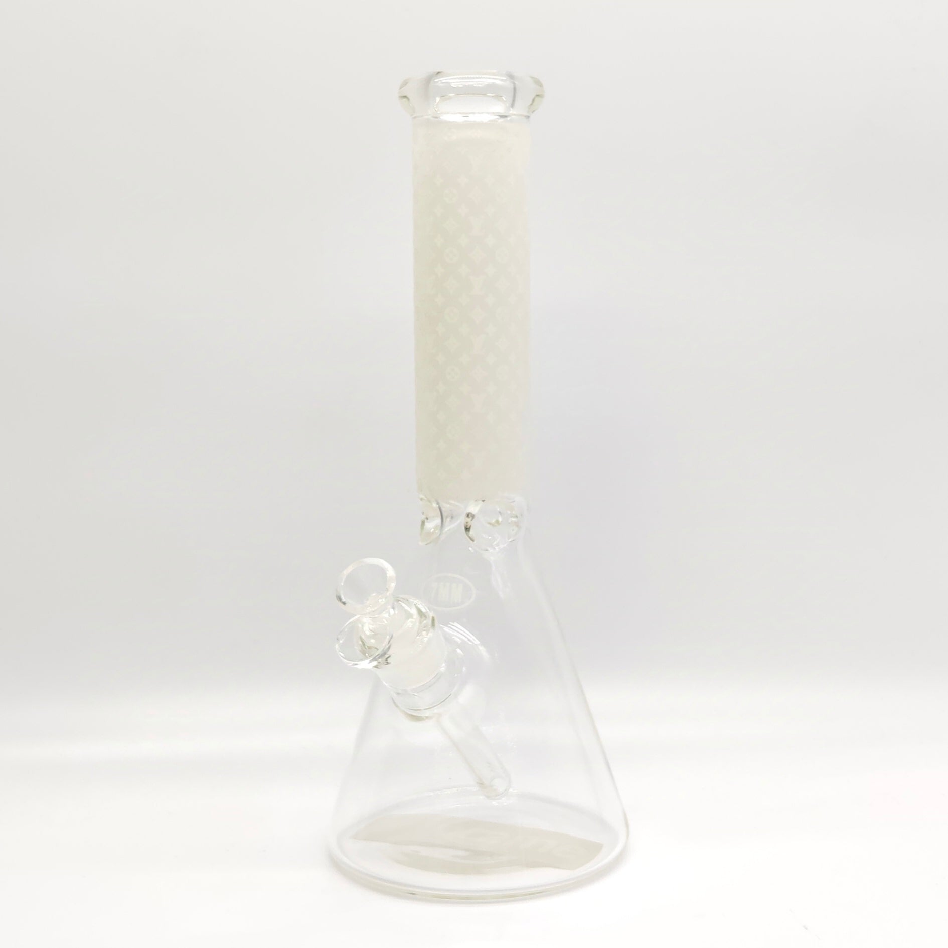 14" Stylish Designed 7mm Glow in the dark Glass Bong [LV145007]