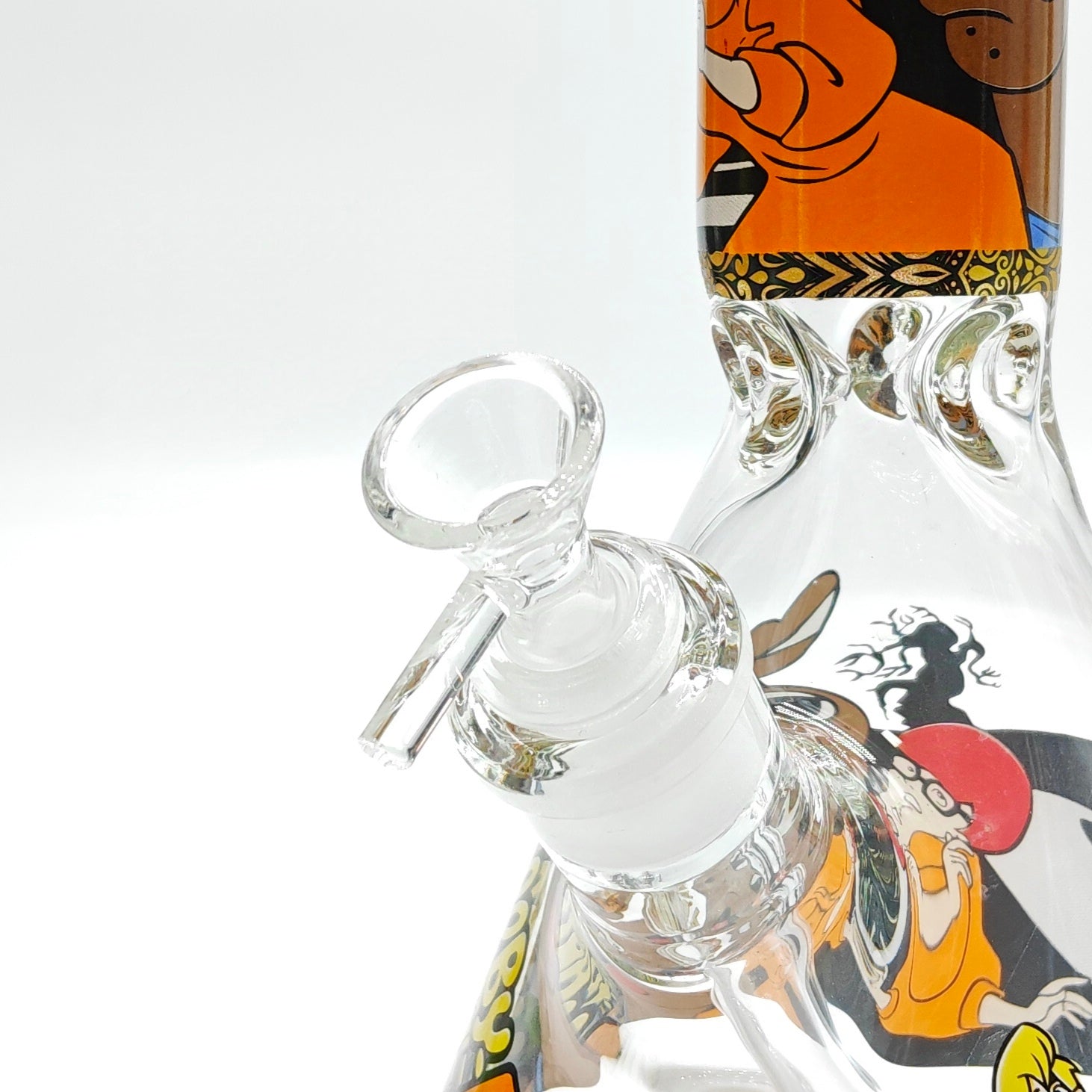 14" 7mm Cartoon Beaker Glass Bong [P22]