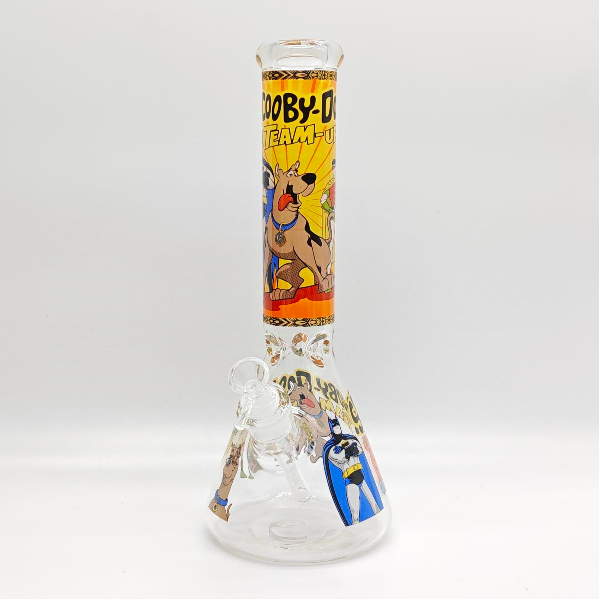 14" 7mm Cartoon Beaker Glass Bong [P22]