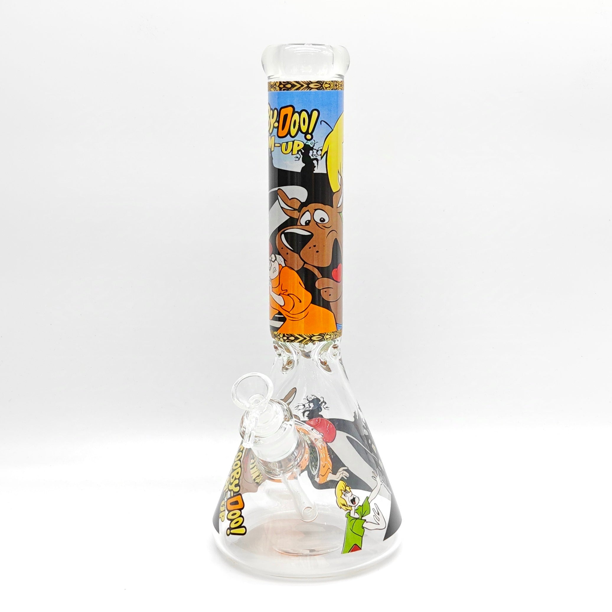 14" 7mm Cartoon Beaker Glass Bong [P22]