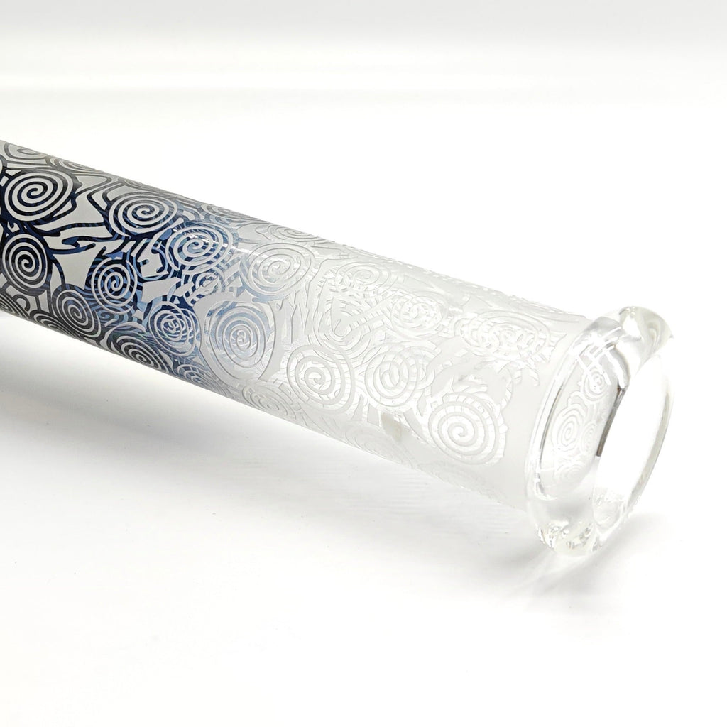 14" 5mm Abstract Design Beaker Glass Bong [LOT0072]