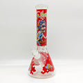 14" 7mm R&M Cartoon Beaker Glass Bong [P29]
