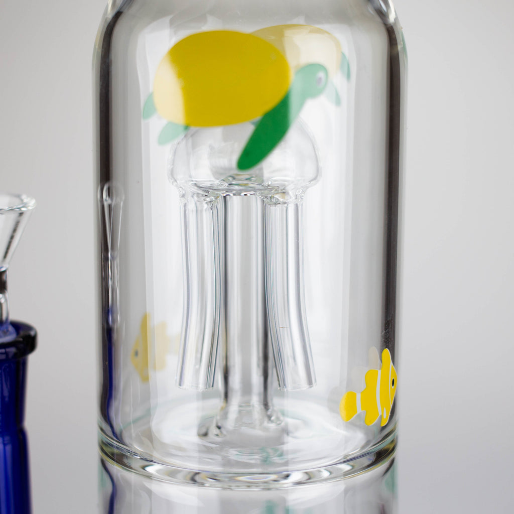 10.5" Tropical Ocean Glass Bong [MK-BB05]