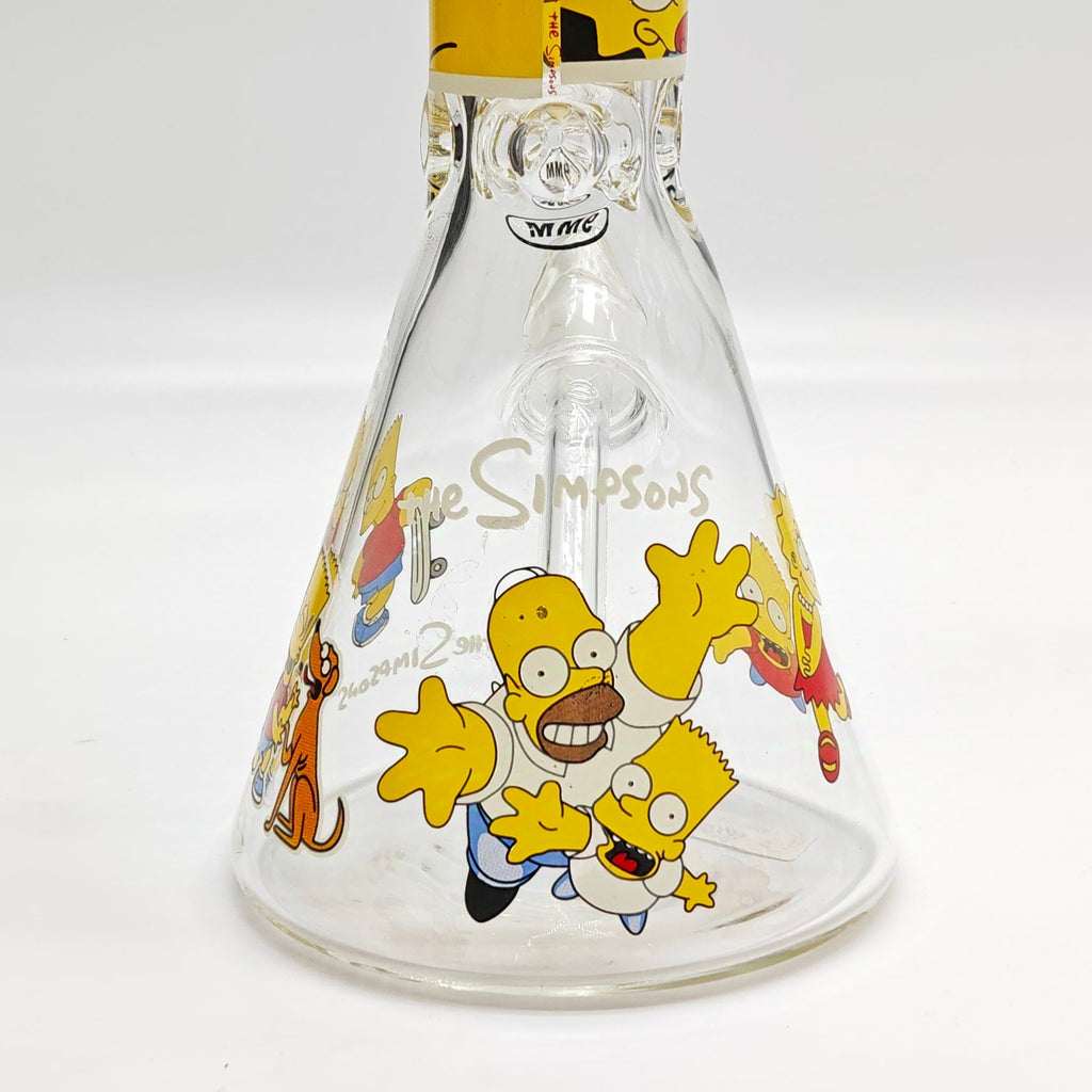 14" 9mm Cartoon Beaker Glass Bong [145009P]