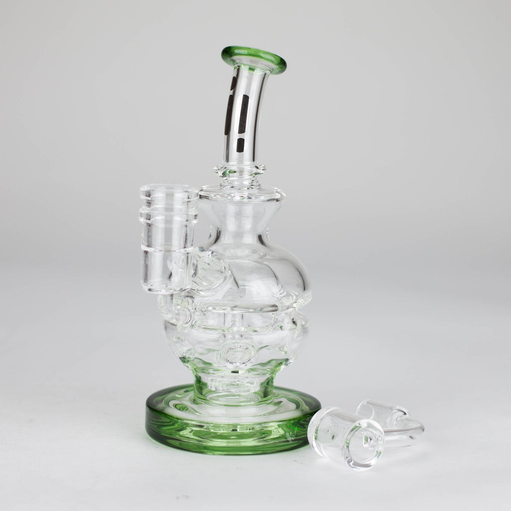 Infyniti | 6" Double glass recycle rig with shower head diffuser [GP1935]