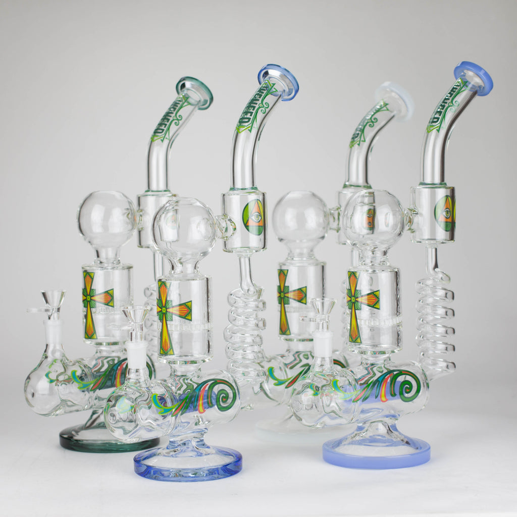 WENEED | 12.5" Twiststream Glass Bong