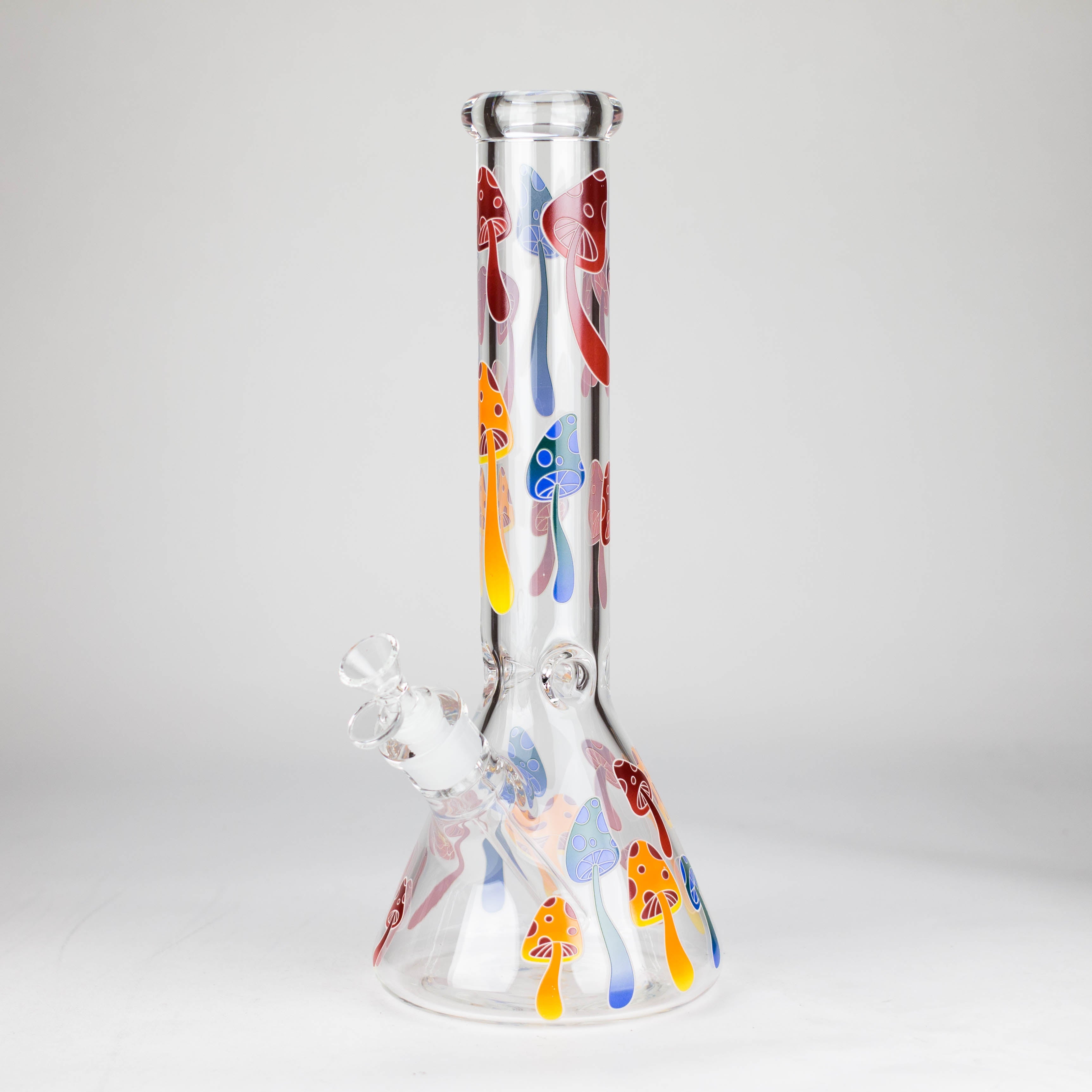 Z14" 7 mm Glass Bong With Magic Mushroom Design