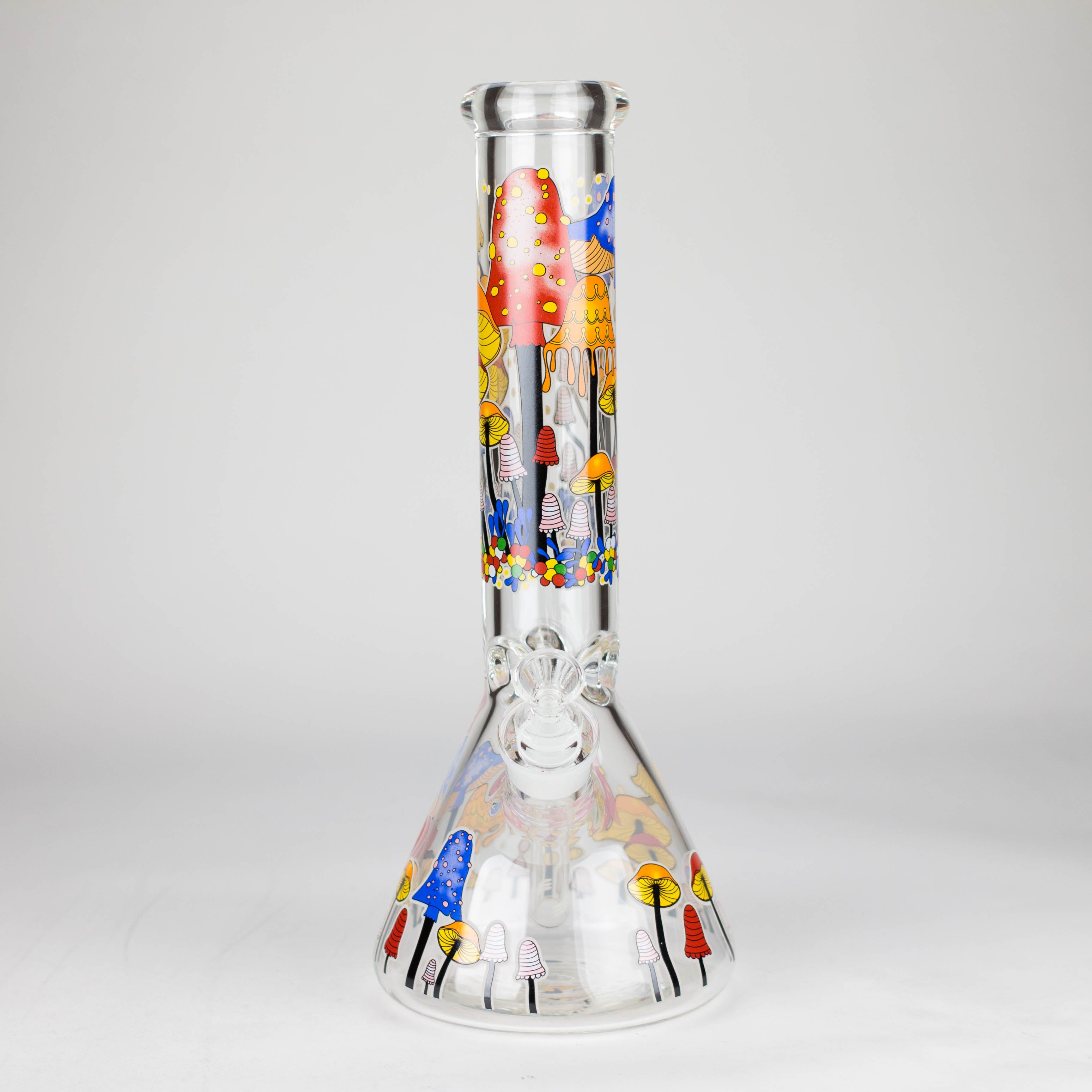 Z14" 7 mm Glass Bong With Magic Mushroom Design