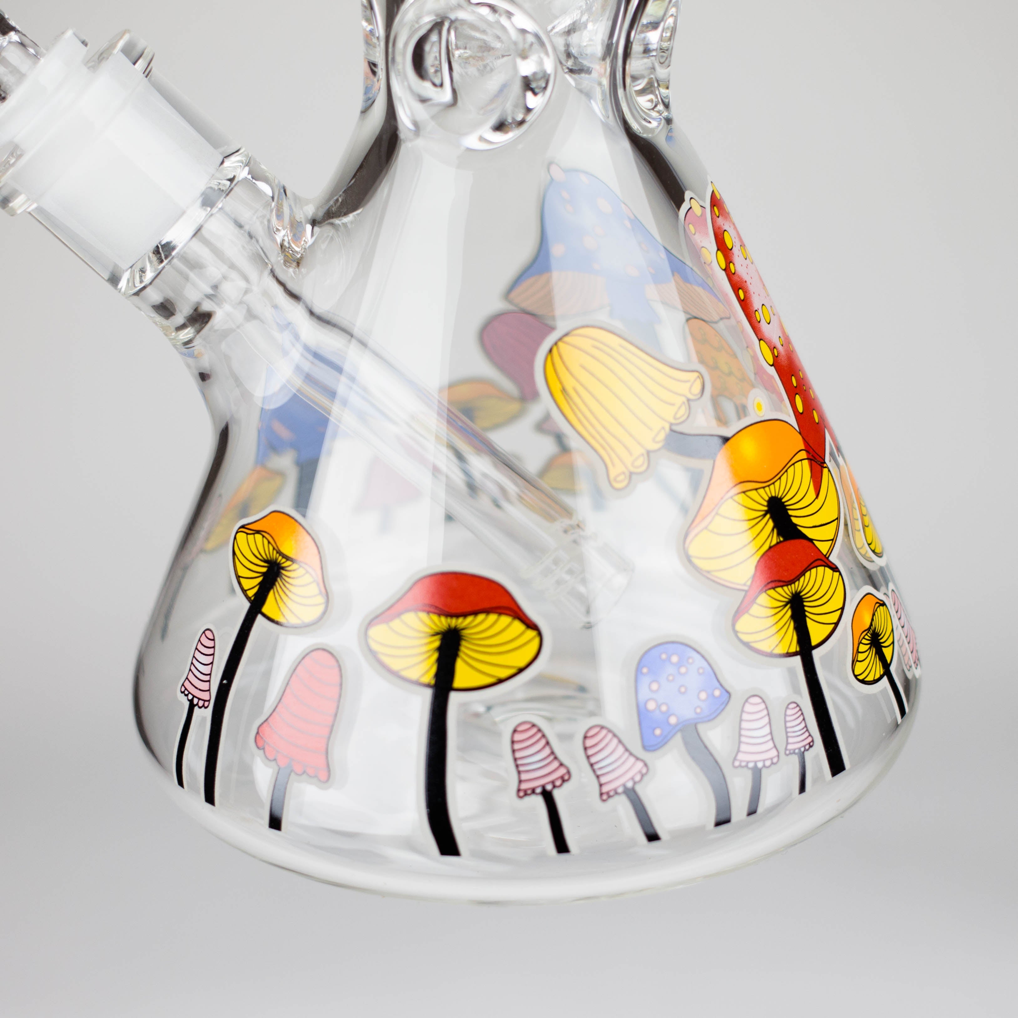 Z14" 7 mm Glass Bong With Magic Mushroom Design
